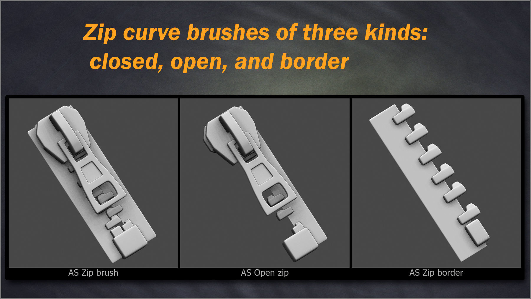 Corset Maker ZBrush brushes and Basemeshes 3D model_9