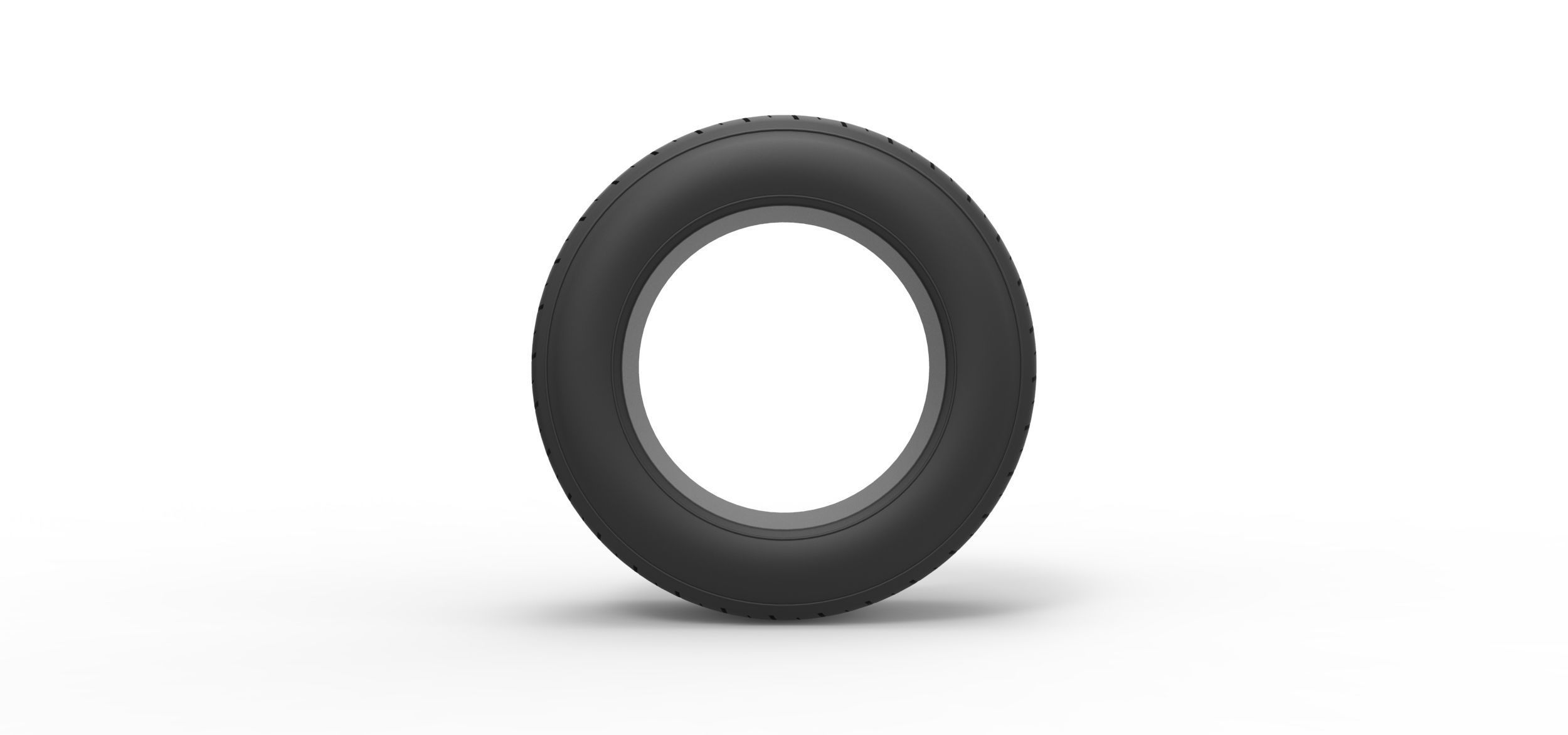 Dirt Sprint racing front tire 5 Scale 1 to 25 3D print model_4