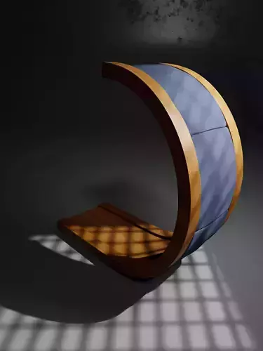 Modern Circular Wooden Chair