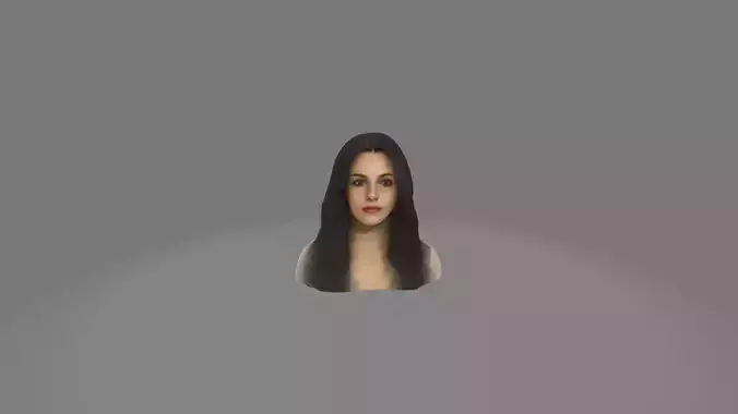 Realistic EVE 3d bust-portrait-head 3D print model