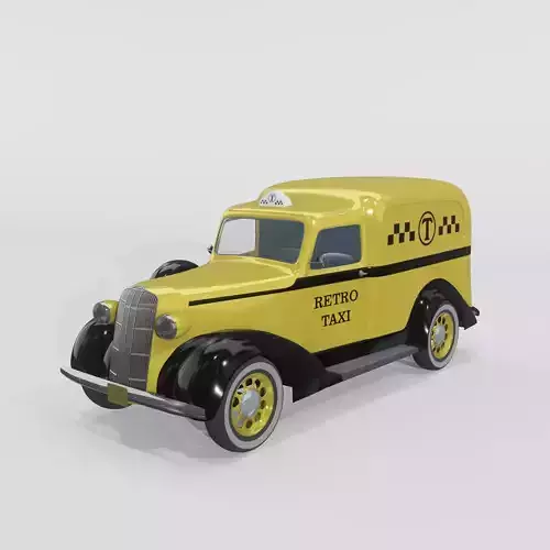 DodgeTaxi Retro 1936 3D 3D model