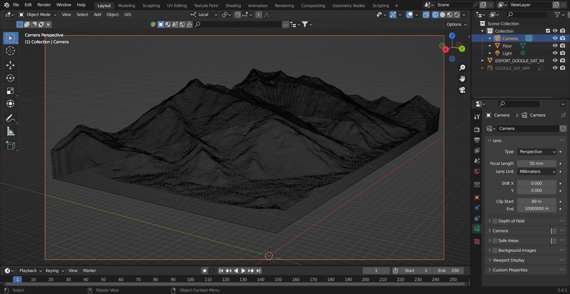 Desert Terrain Model- Endless Adventures mountain in middle o... Free low-poly 3D model_6
