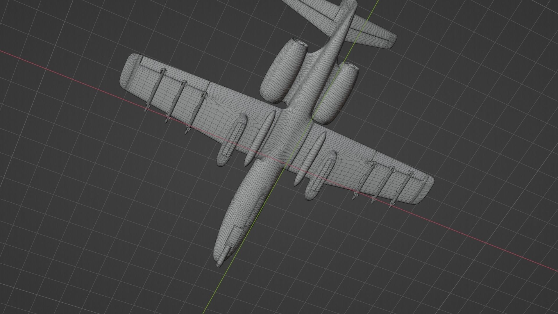 A 10 Thunderbolt Attack Plane 3D model_28