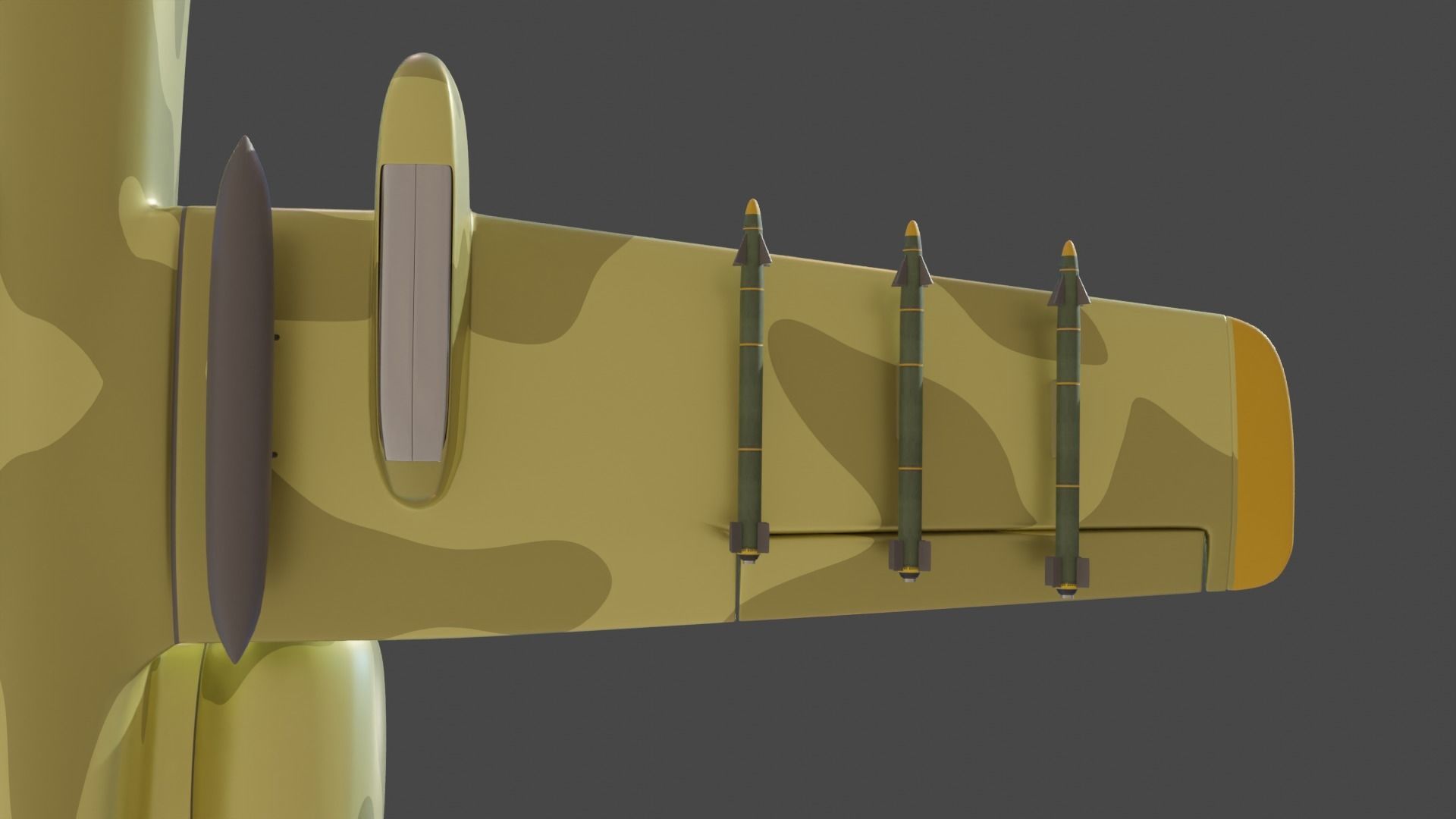 A 10 Thunderbolt Attack Plane 3D model_12