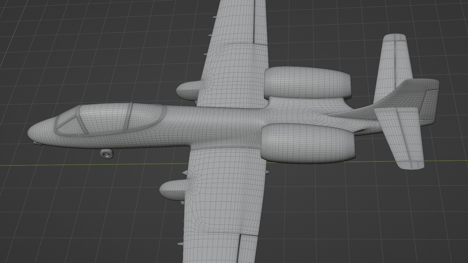A 10 Thunderbolt Attack Plane 3D model_18