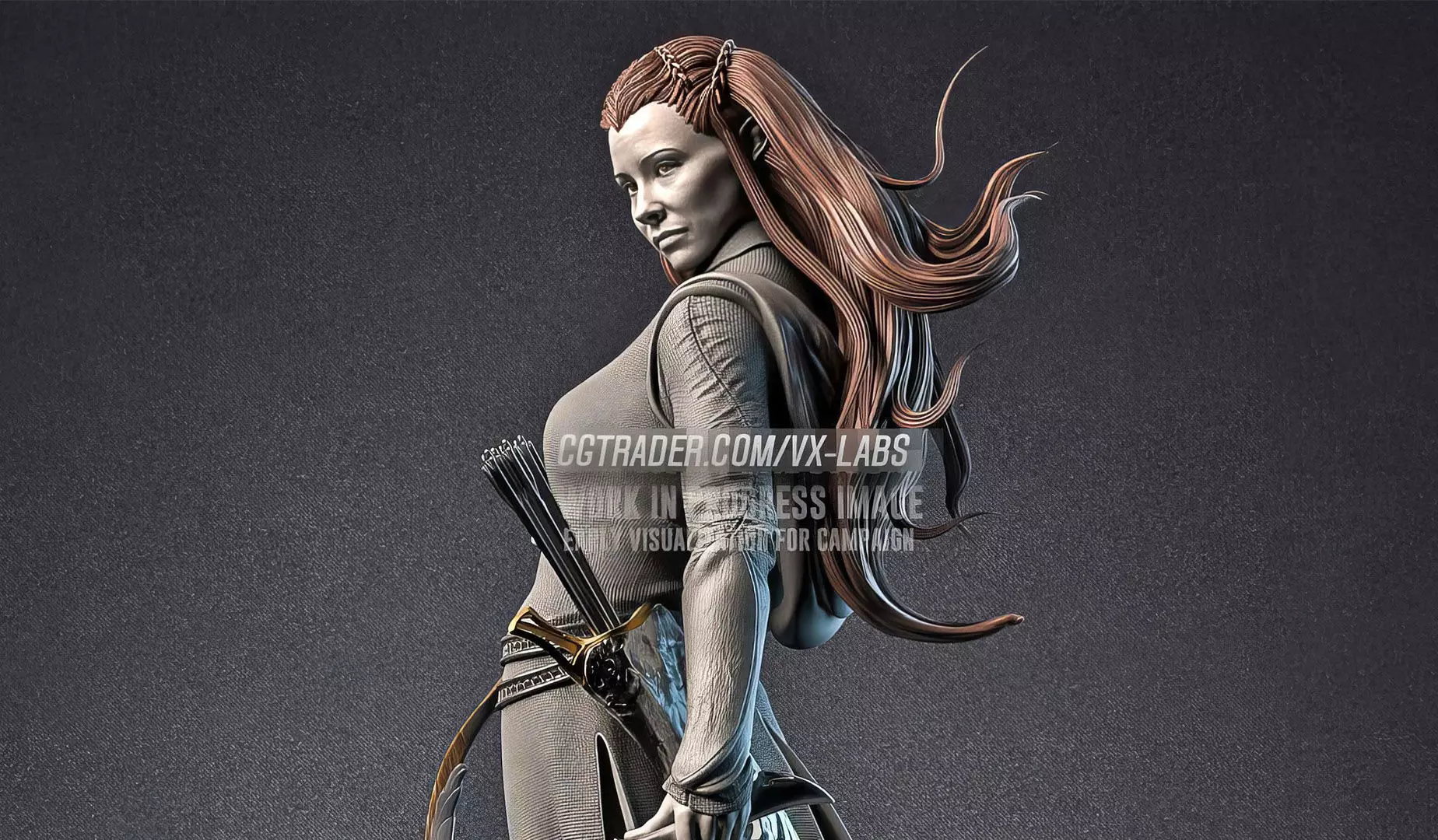 Tauriel from The Hobbit 3D print model_0