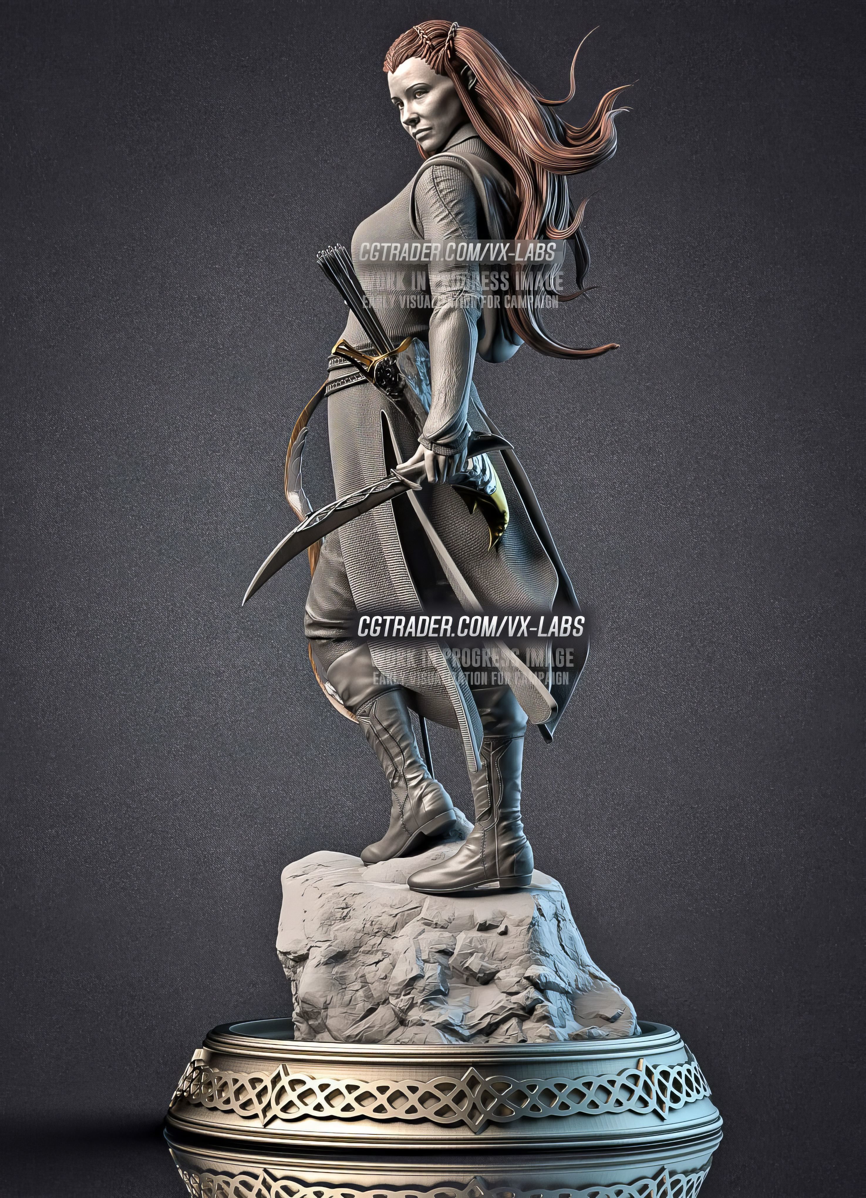 Tauriel from The Hobbit 3D print model_1