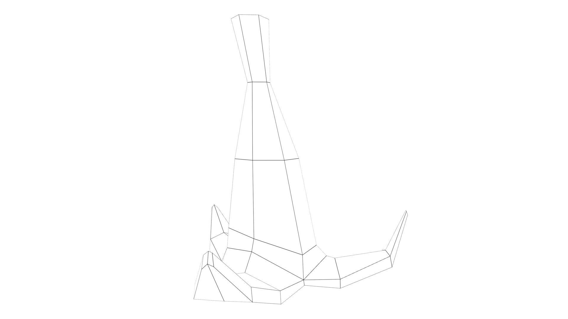 MarioBros Banana Low-poly 3D model_26