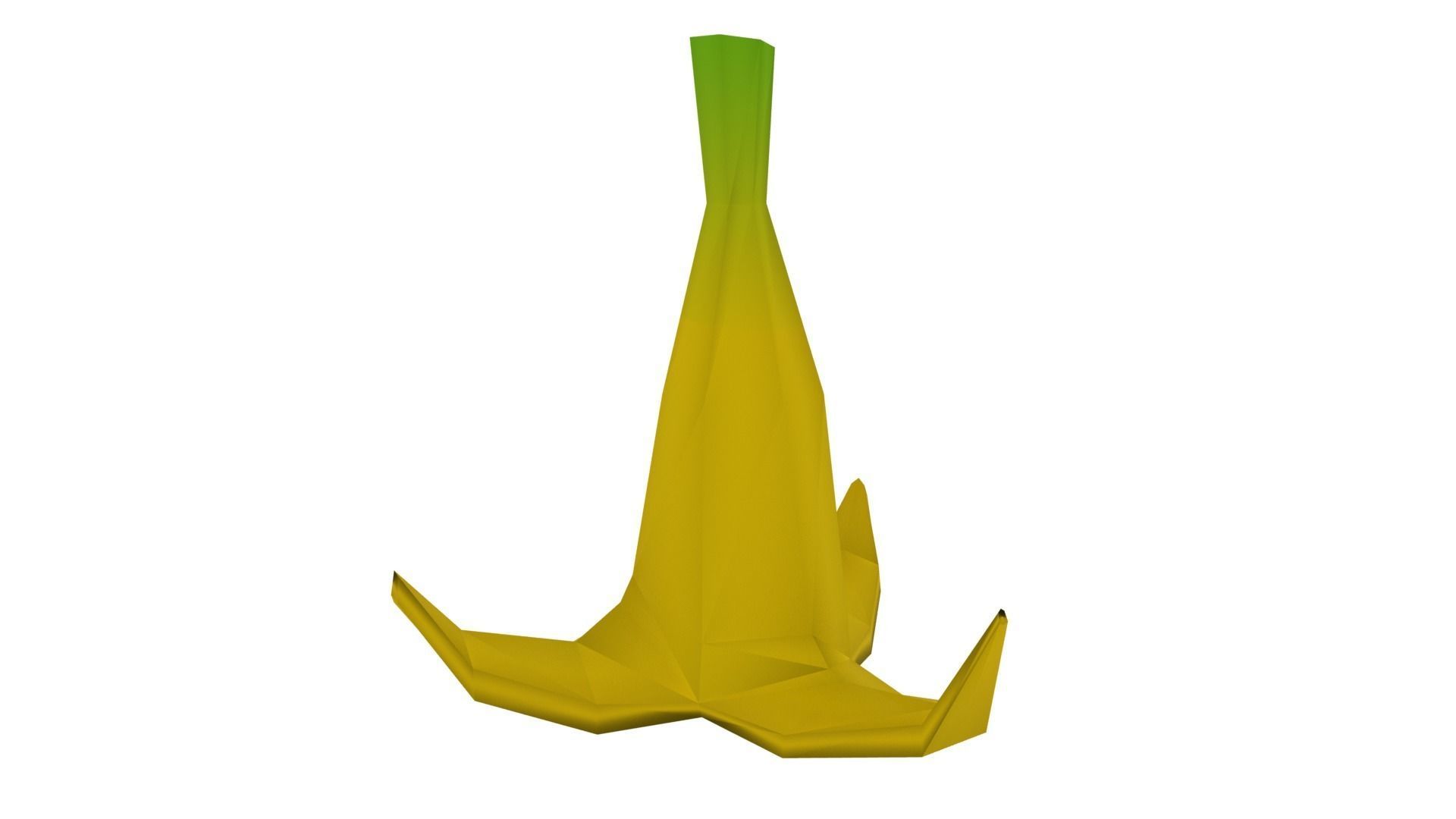 MarioBros Banana Low-poly 3D model_7