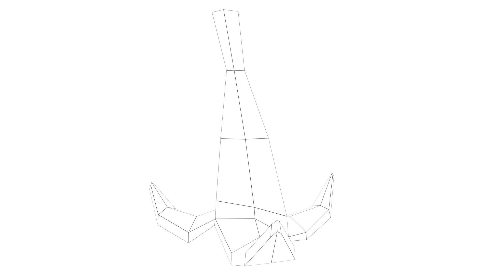 MarioBros Banana Low-poly 3D model_25