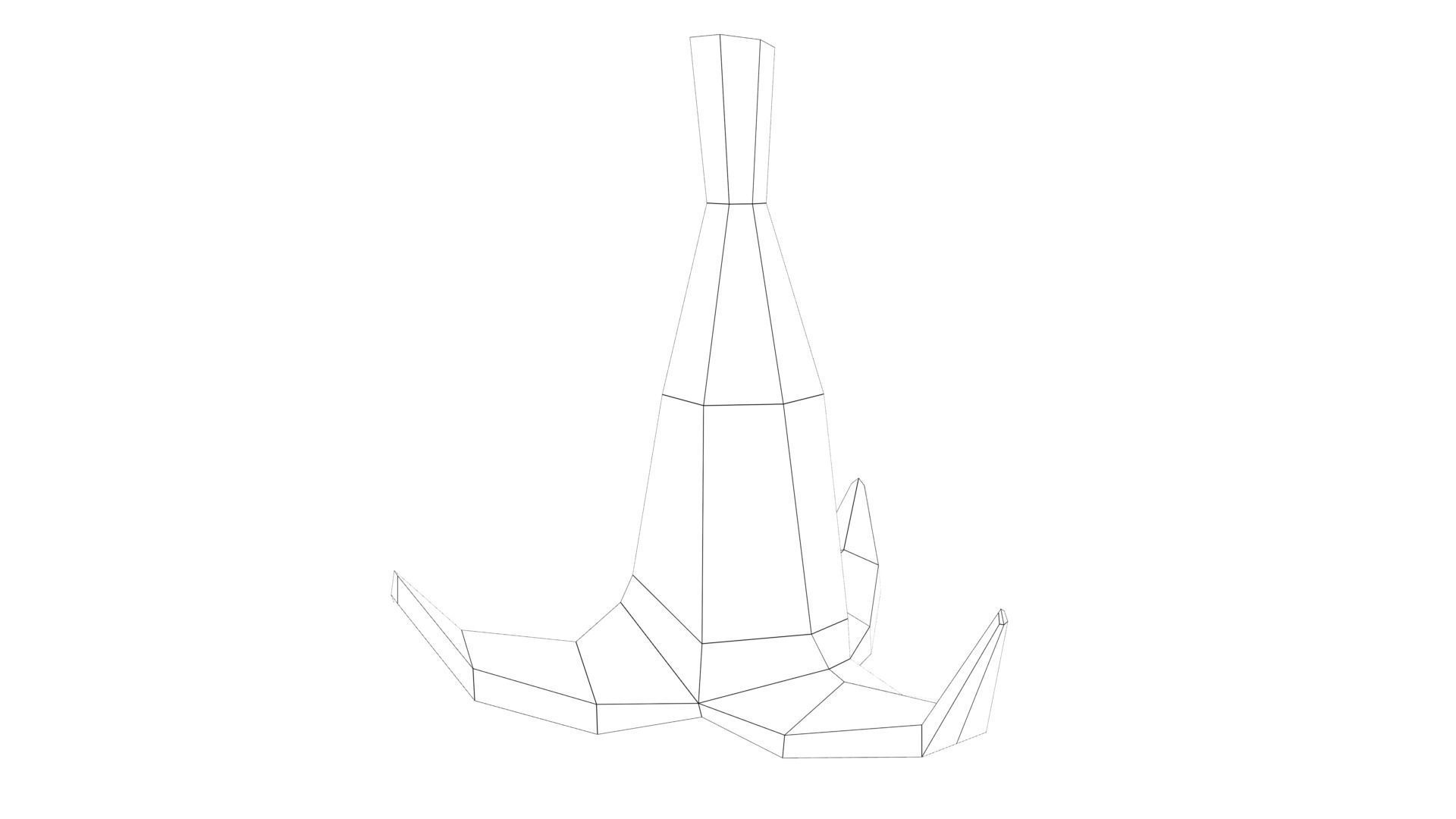 MarioBros Banana Low-poly 3D model_27