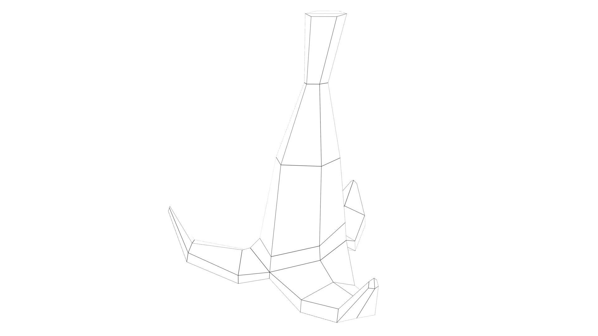 MarioBros Banana Low-poly 3D model_30