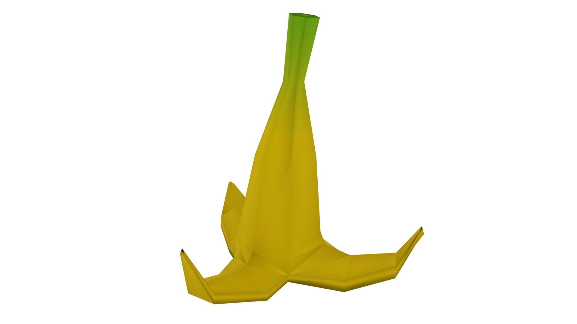 MarioBros Banana Low-poly 3D model_6