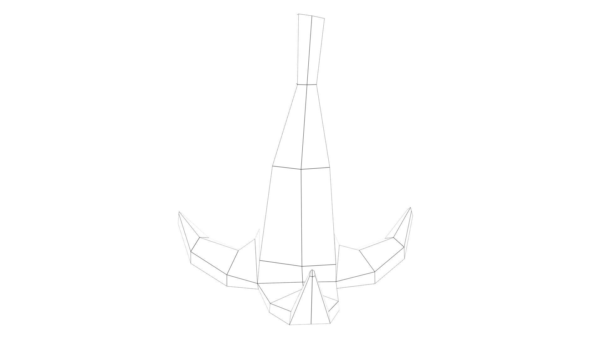 MarioBros Banana Low-poly 3D model_28