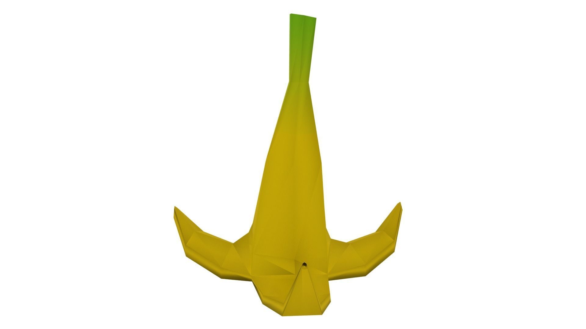 MarioBros Banana Low-poly 3D model_2