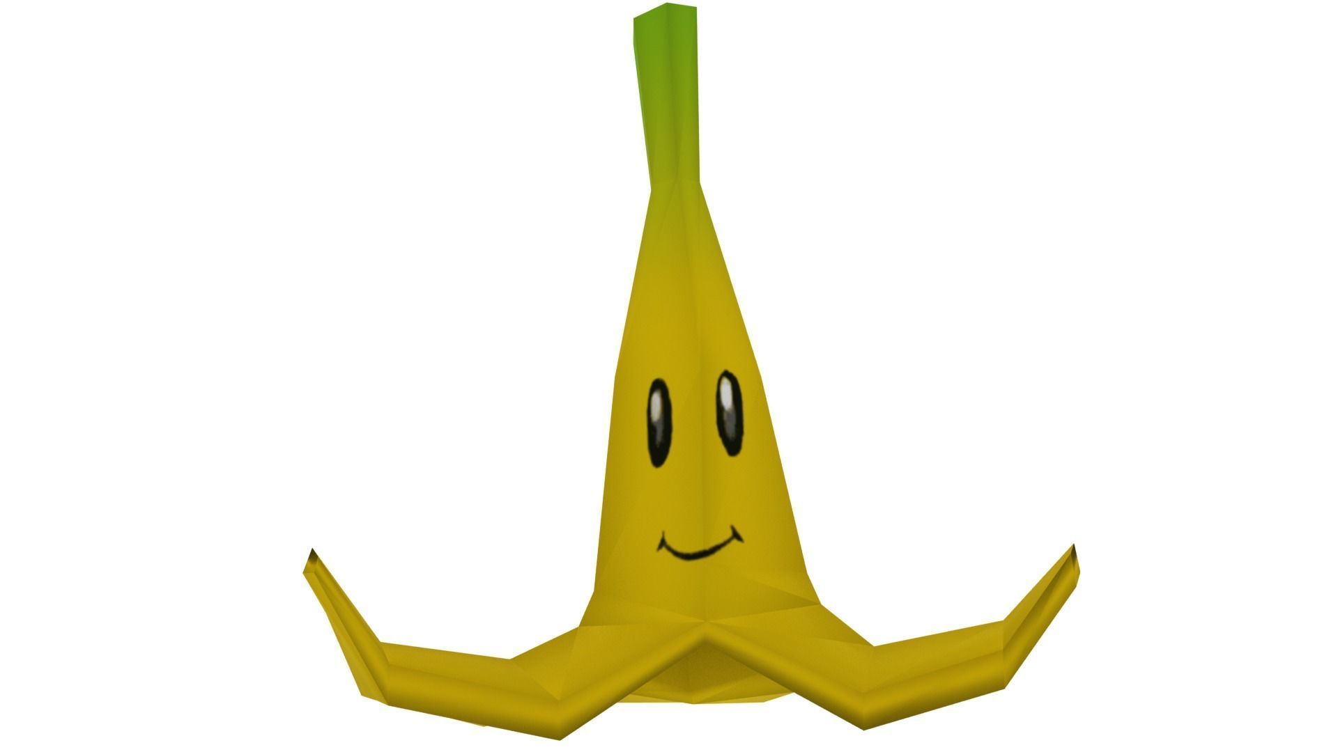 MarioBros Banana Low-poly 3D model_5