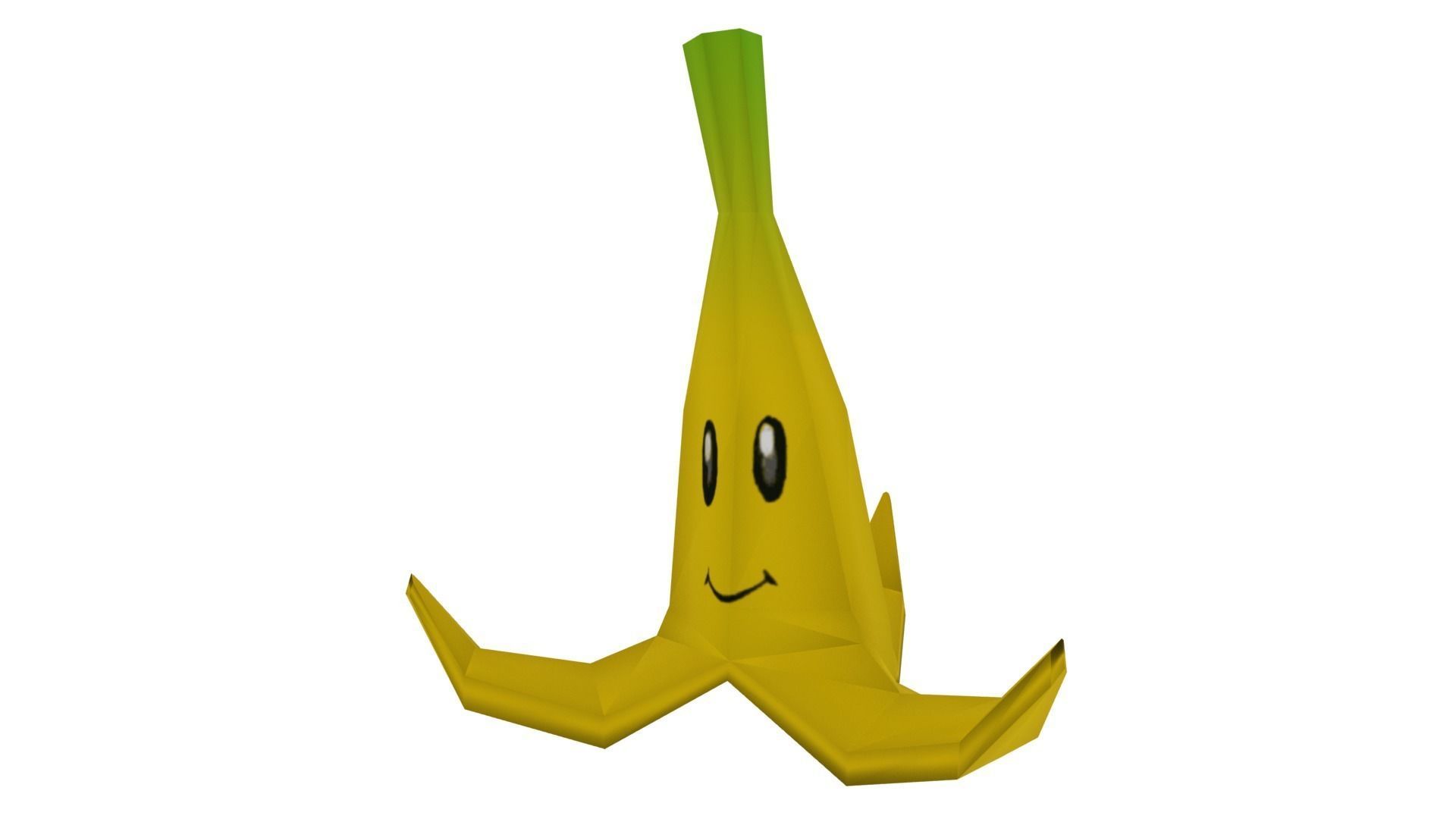 MarioBros Banana Low-poly 3D model_1