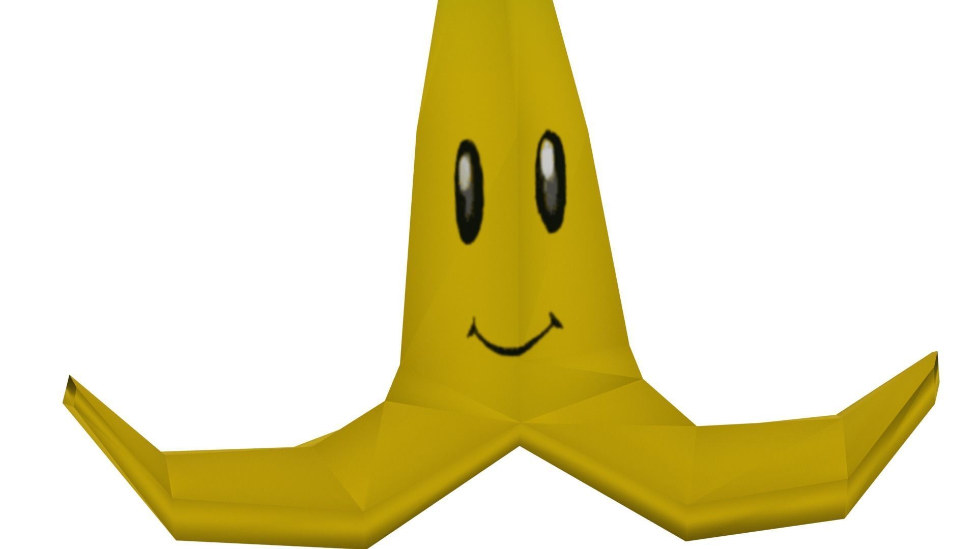 MarioBros Banana Low-poly 3D model_9