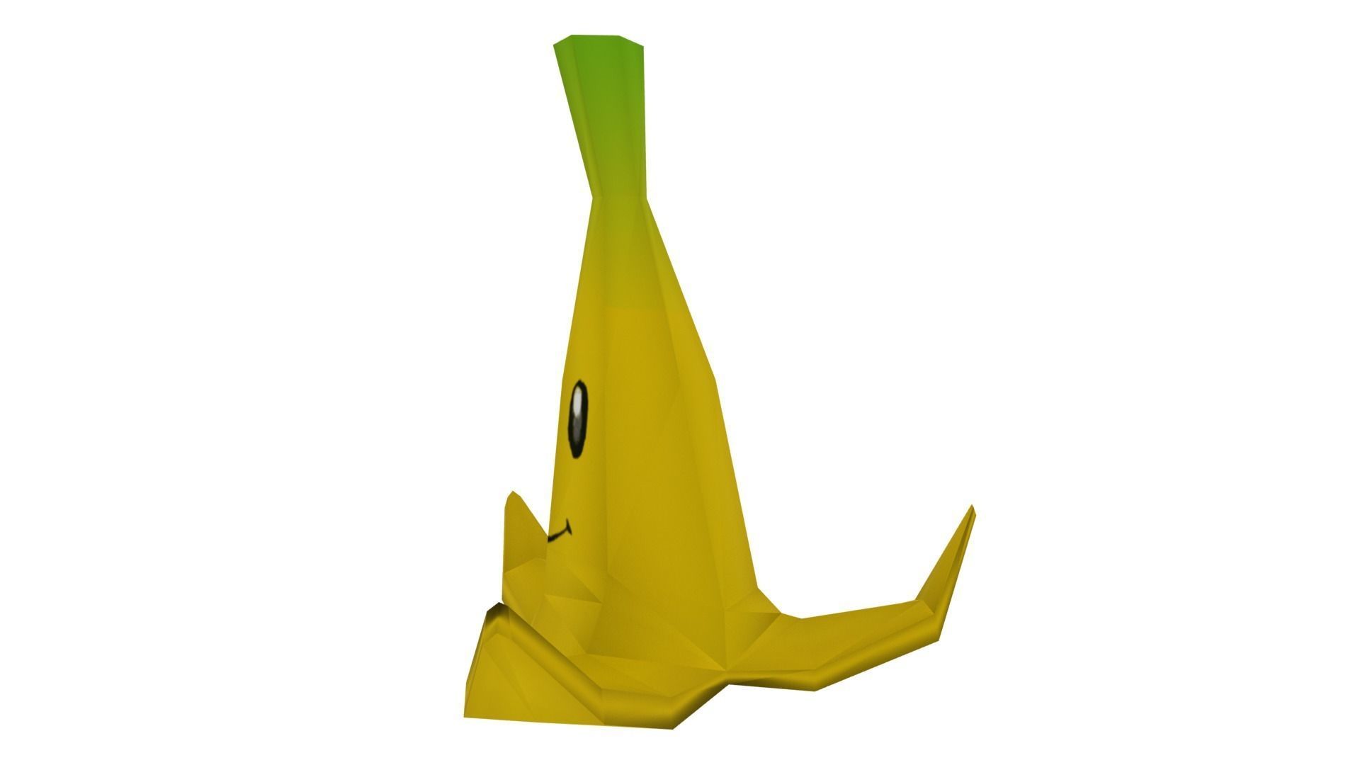 MarioBros Banana Low-poly 3D model_8