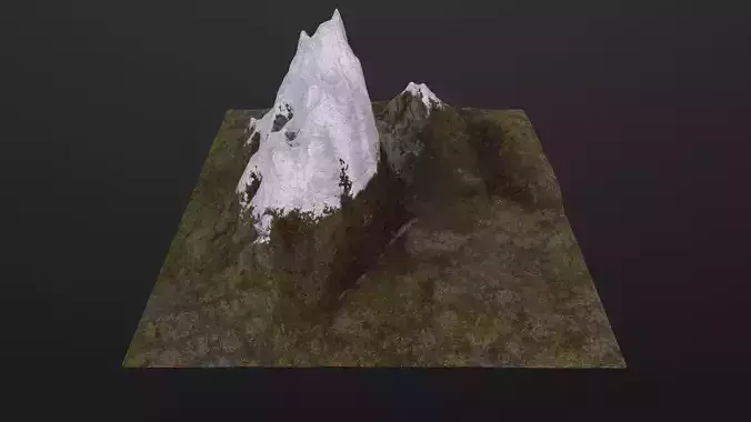 Snowy Mountains 3D Model
