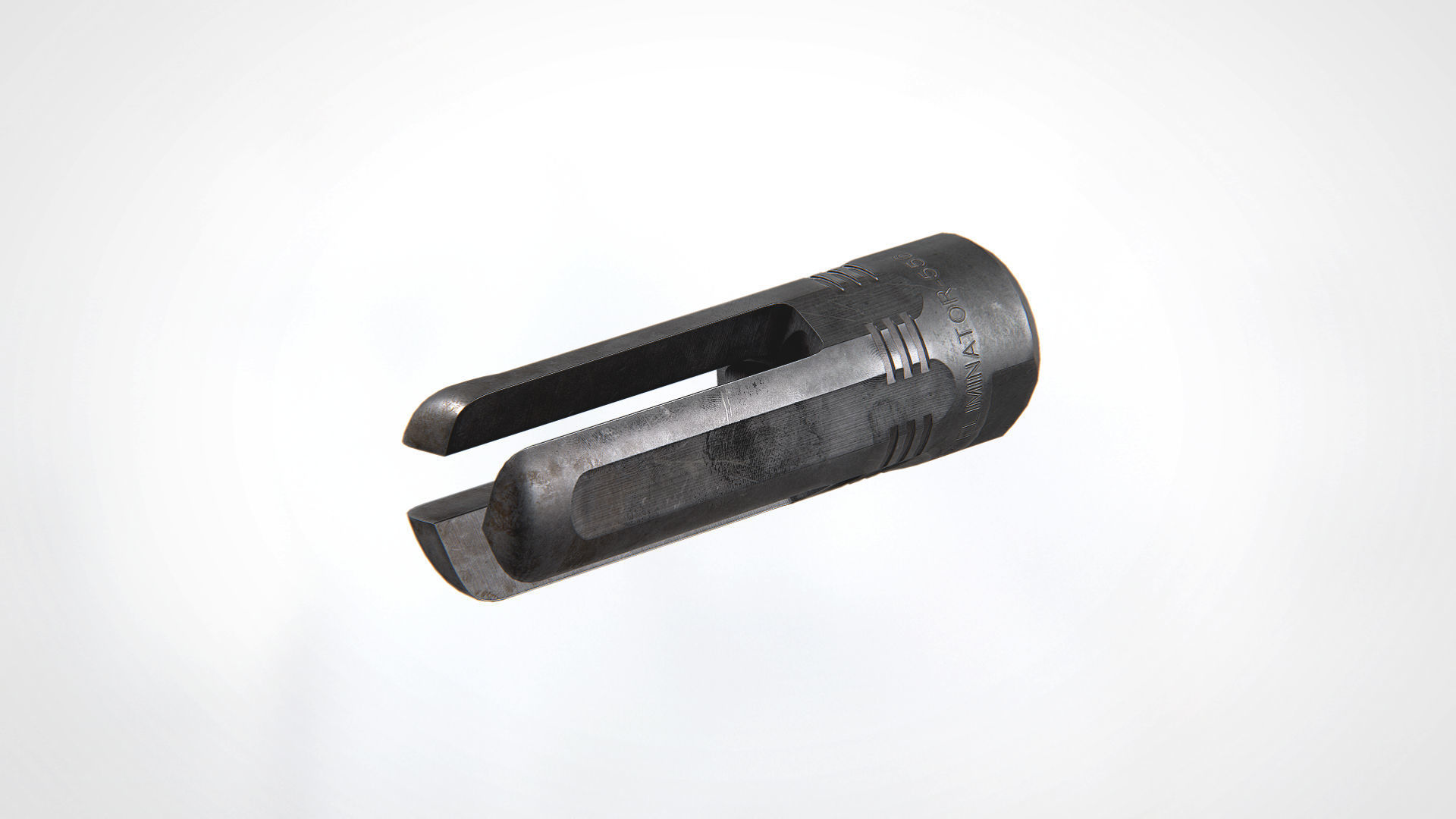 3P Eliminator-556 Flash Hider Low-poly 3D model_3