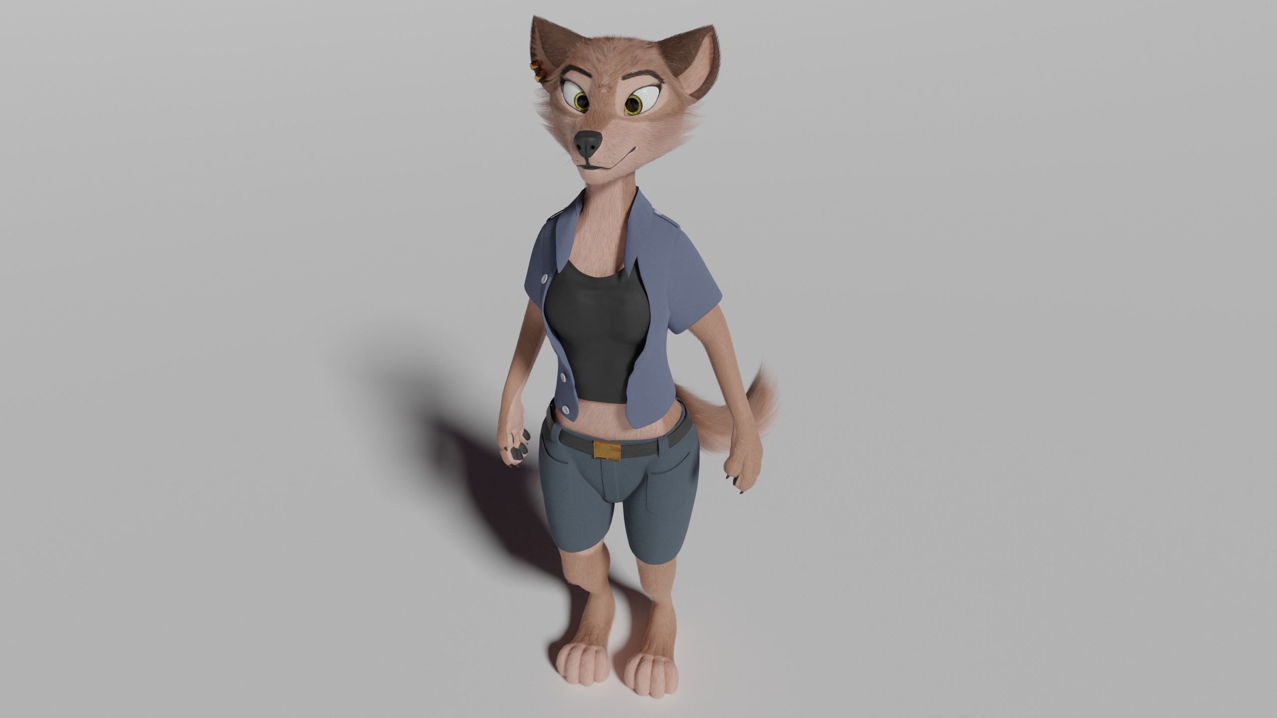 Maylin Anthro Wolf 3D model_45