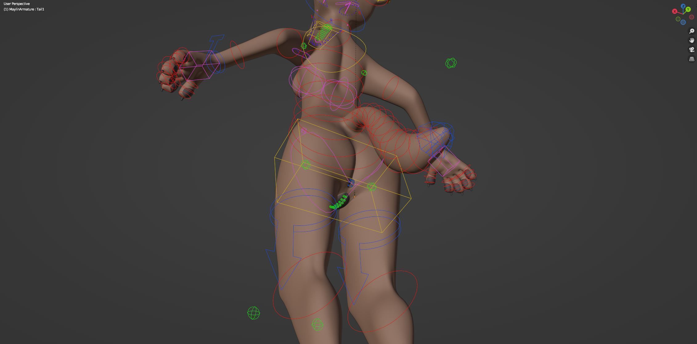 Maylin Anthro Wolf 3D model_49