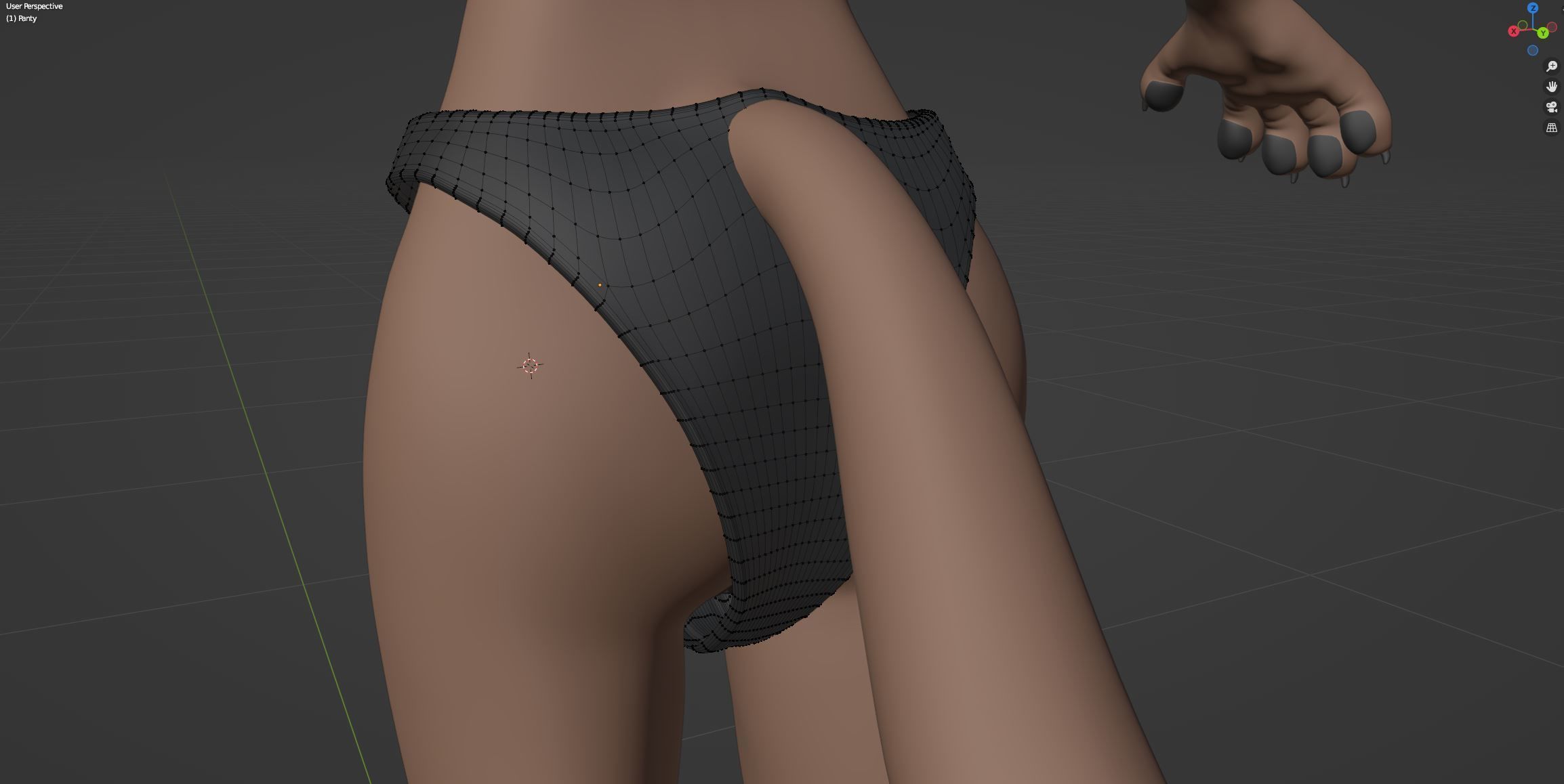 Maylin Anthro Wolf 3D model_85