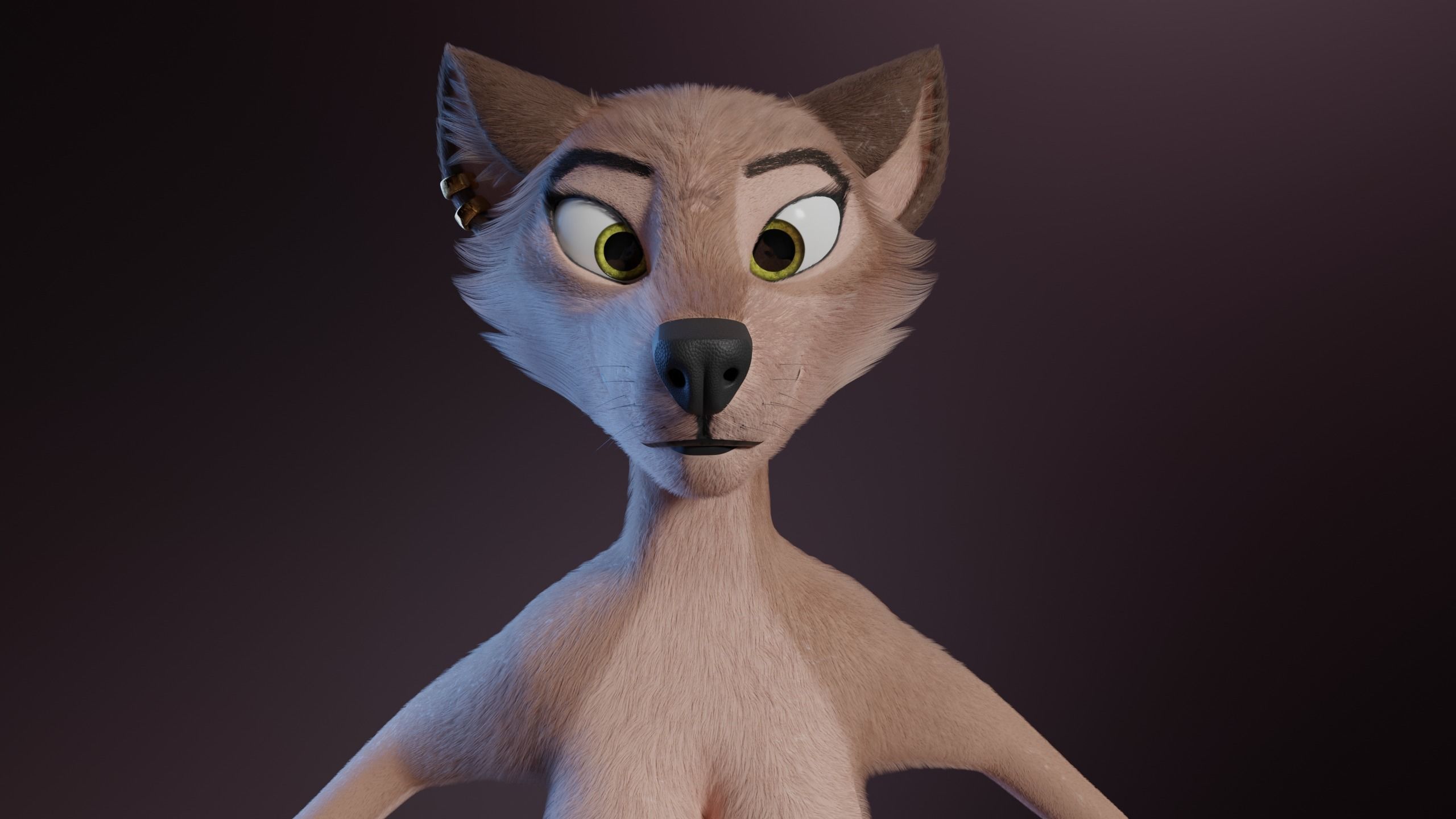 Maylin Anthro Wolf 3D model_4