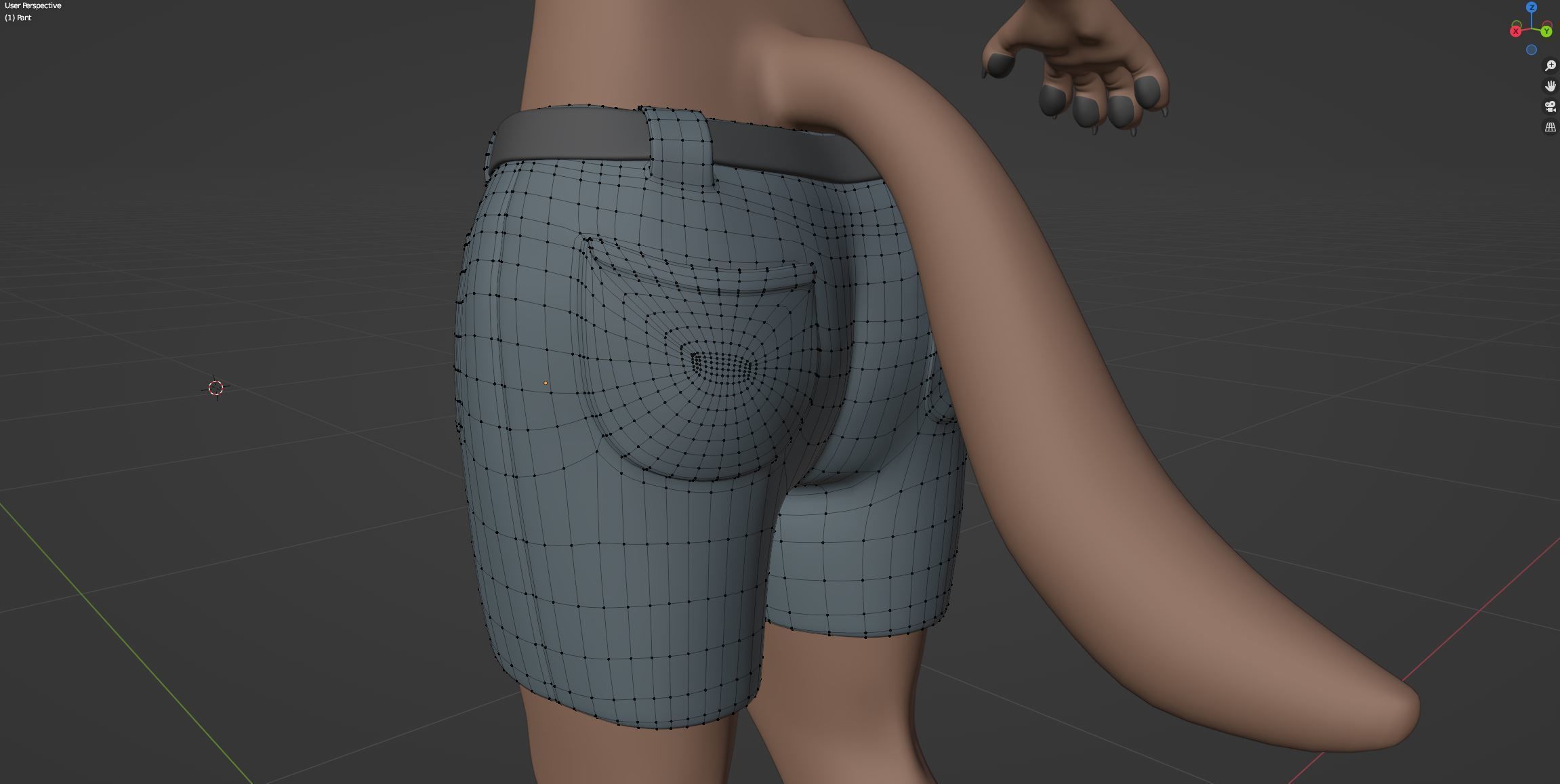 Maylin Anthro Wolf 3D model_88