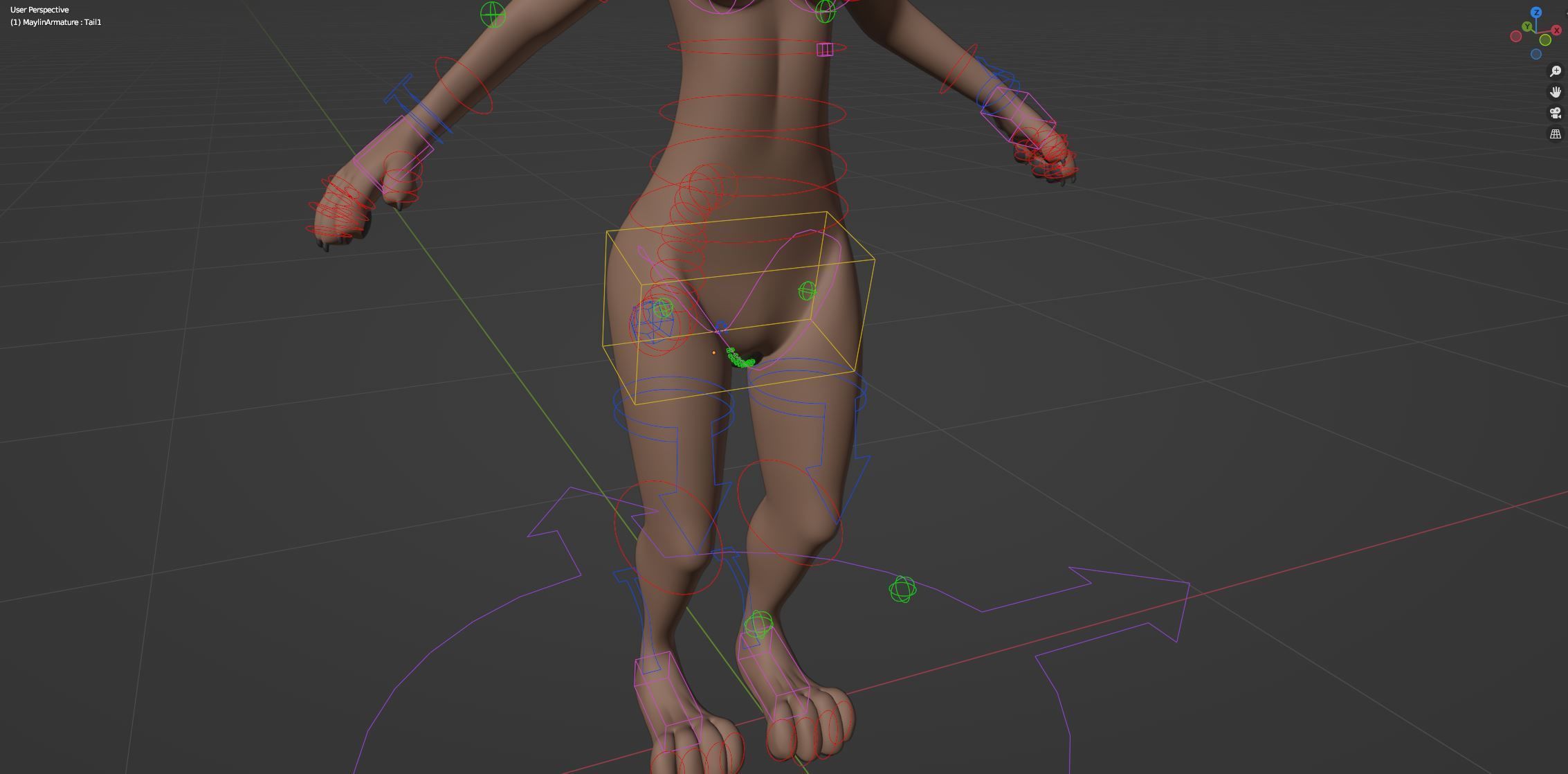 Maylin Anthro Wolf 3D model_48