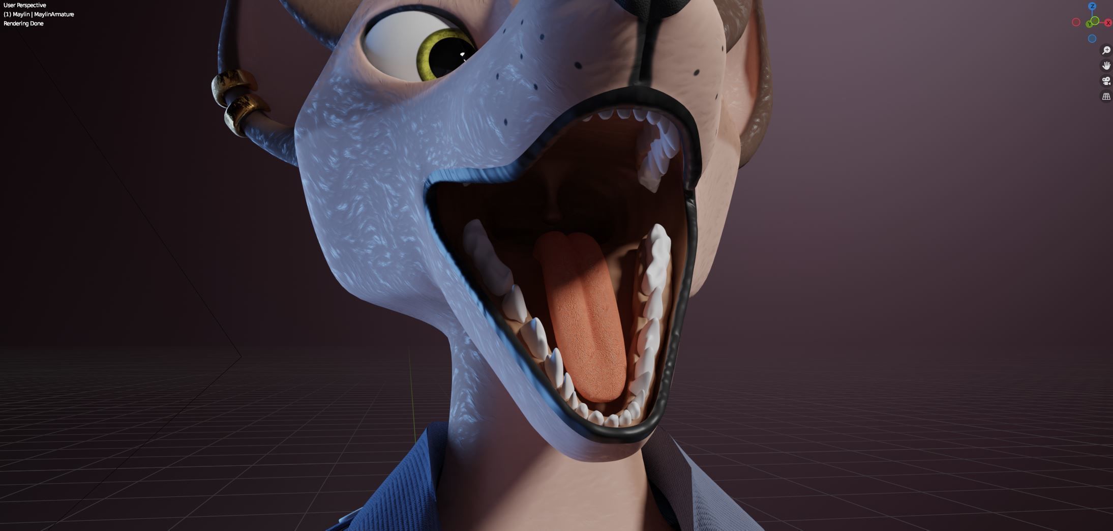 Maylin Anthro Wolf 3D model_103