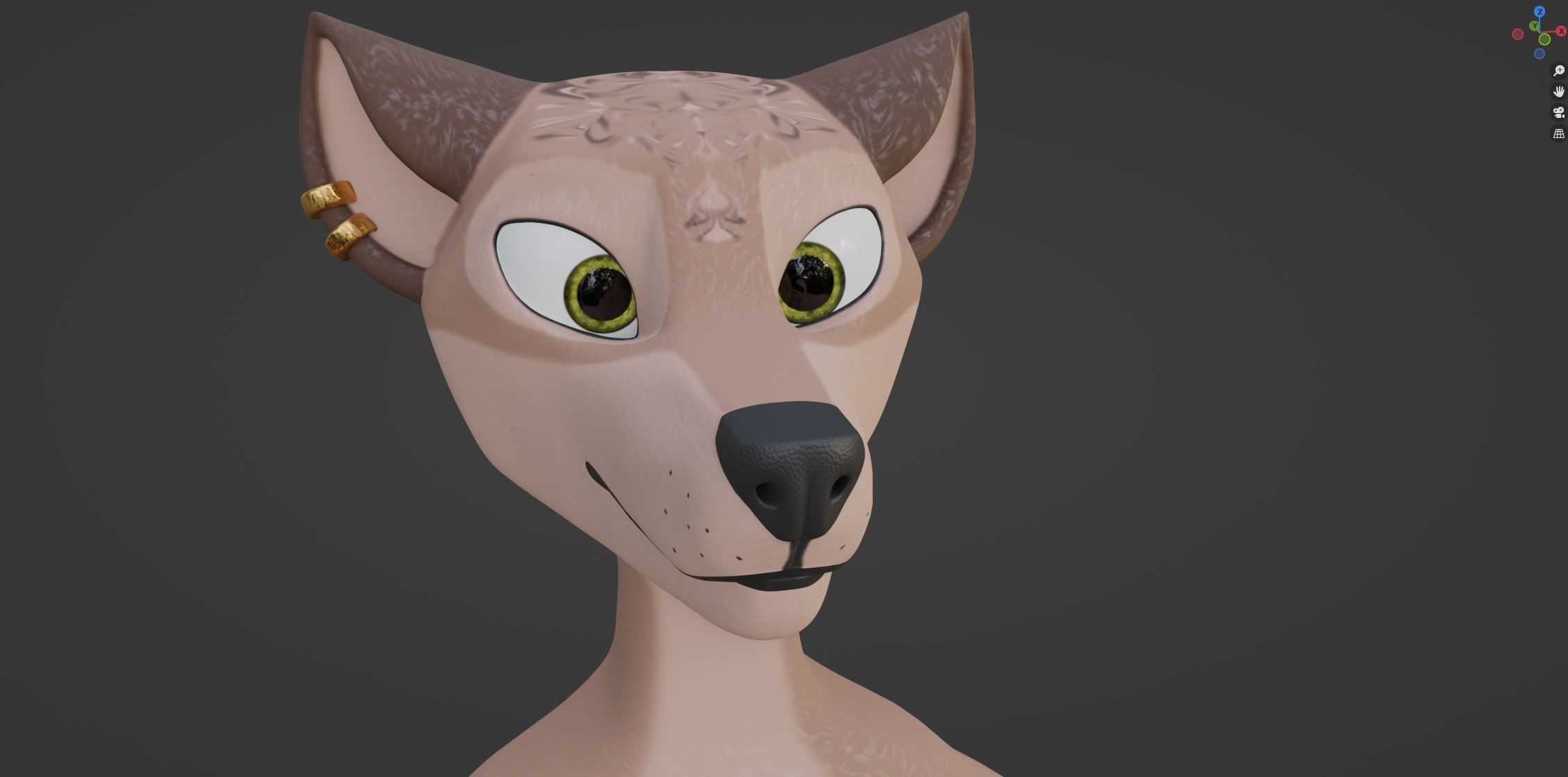 Maylin Anthro Wolf 3D model_55