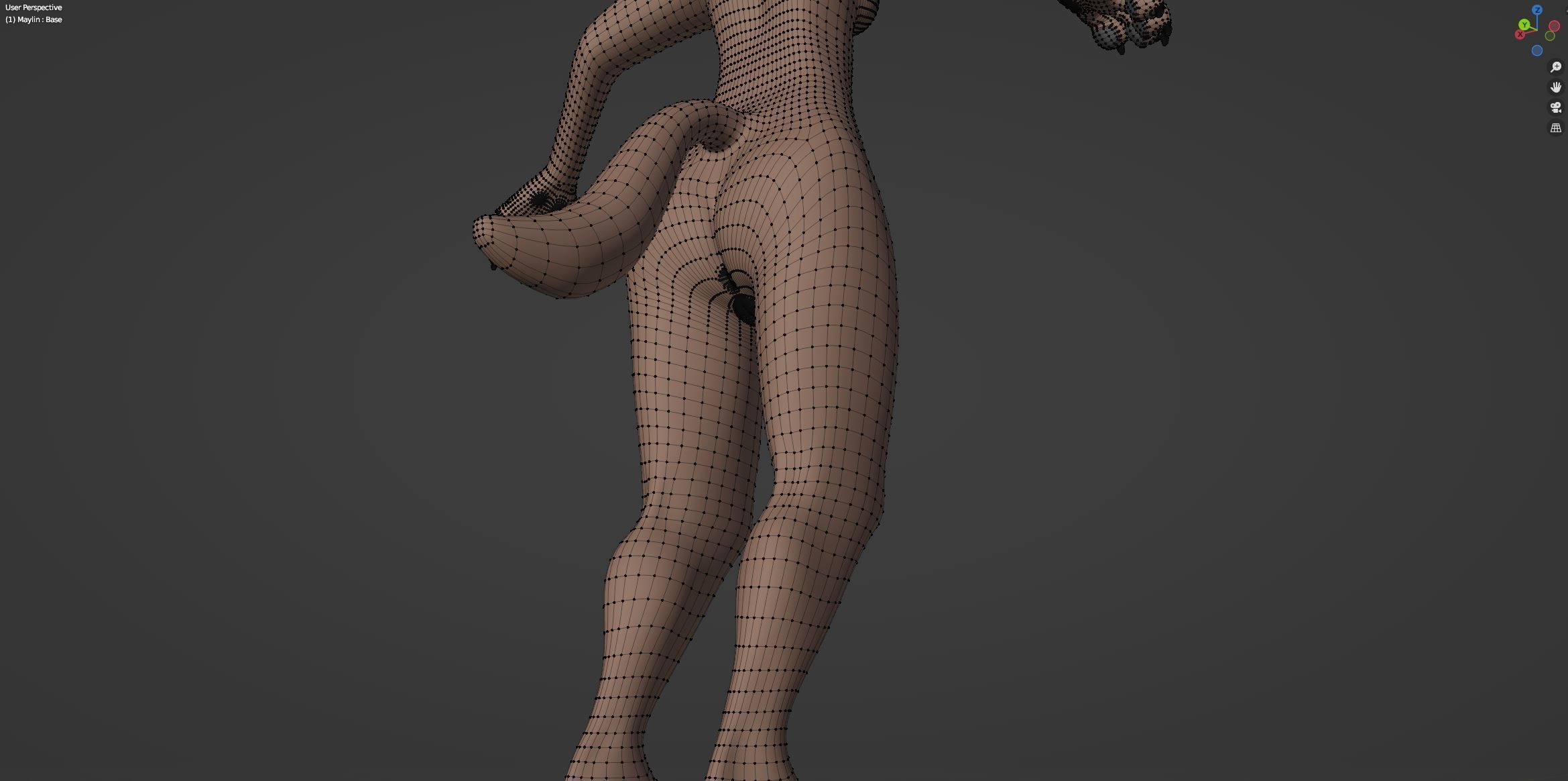 Maylin Anthro Wolf 3D model_74