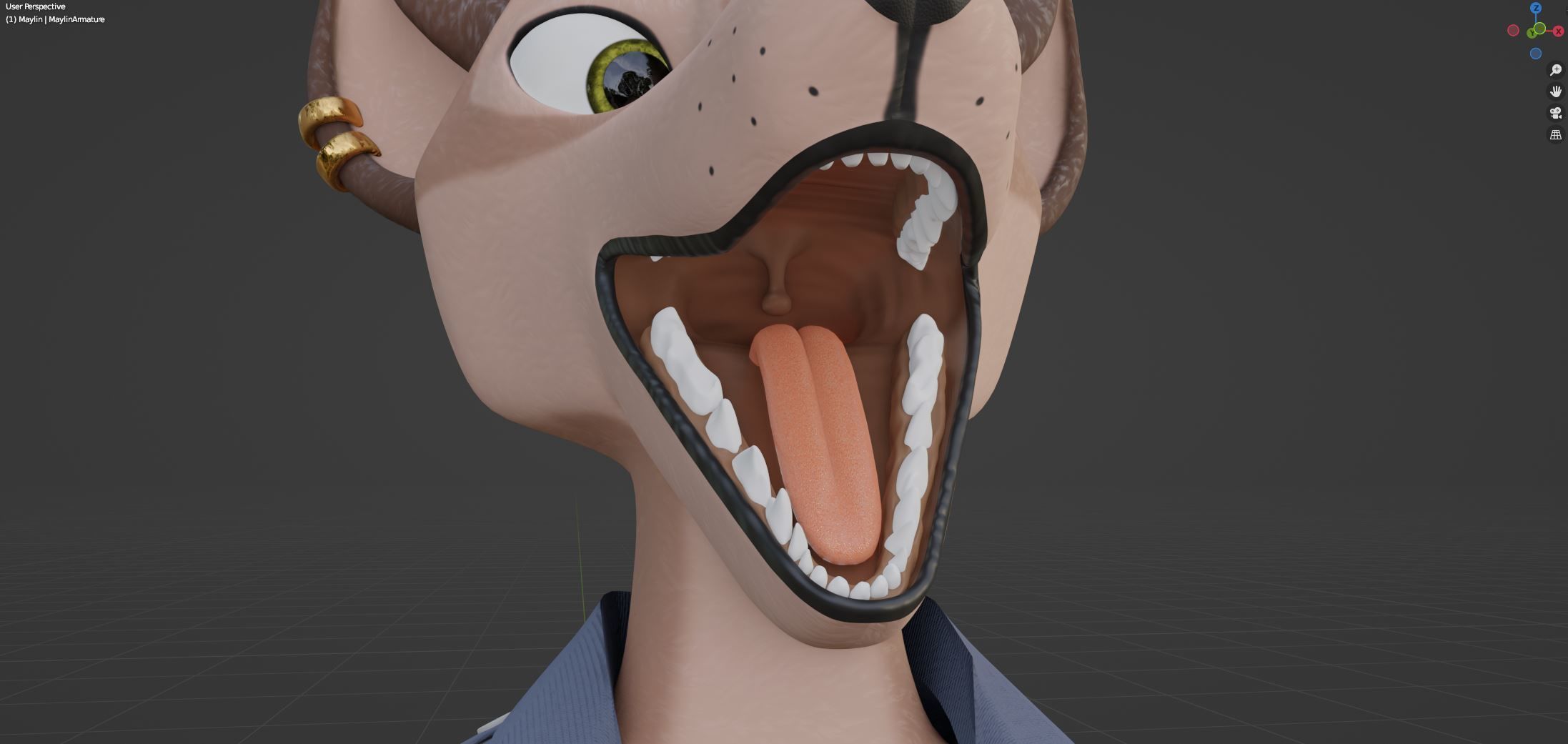 Maylin Anthro Wolf 3D model_102