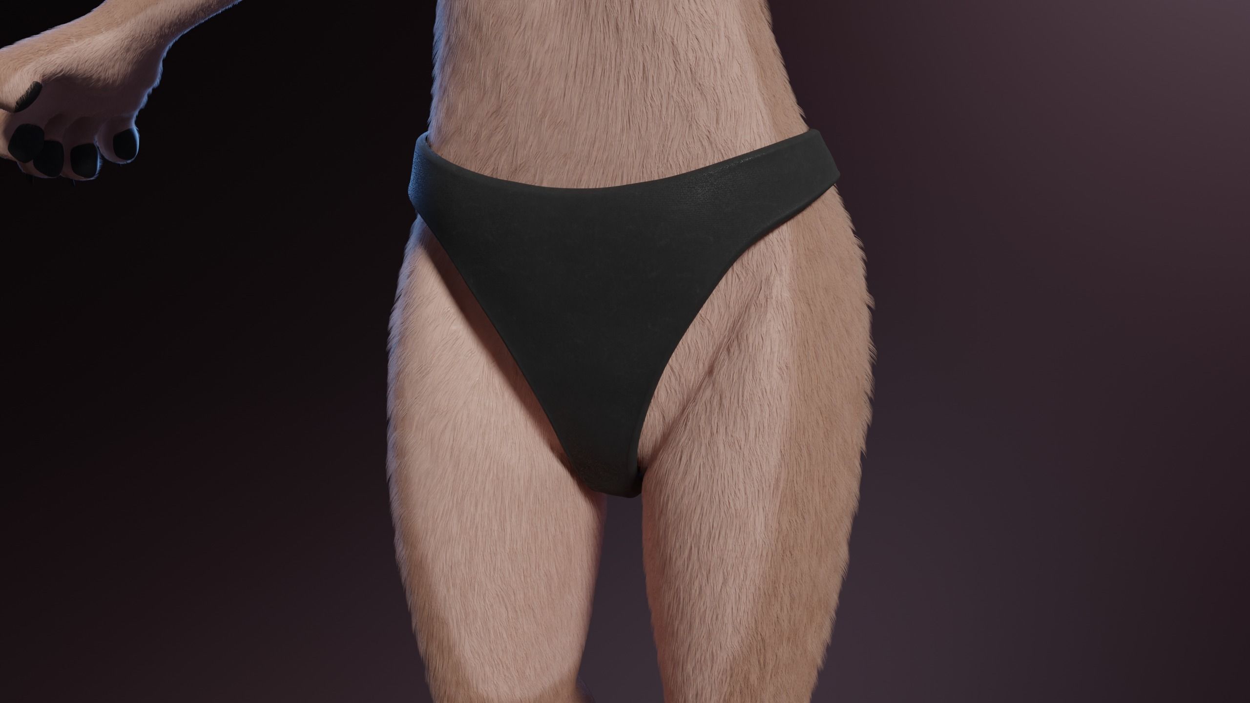 Maylin Anthro Wolf 3D model_24