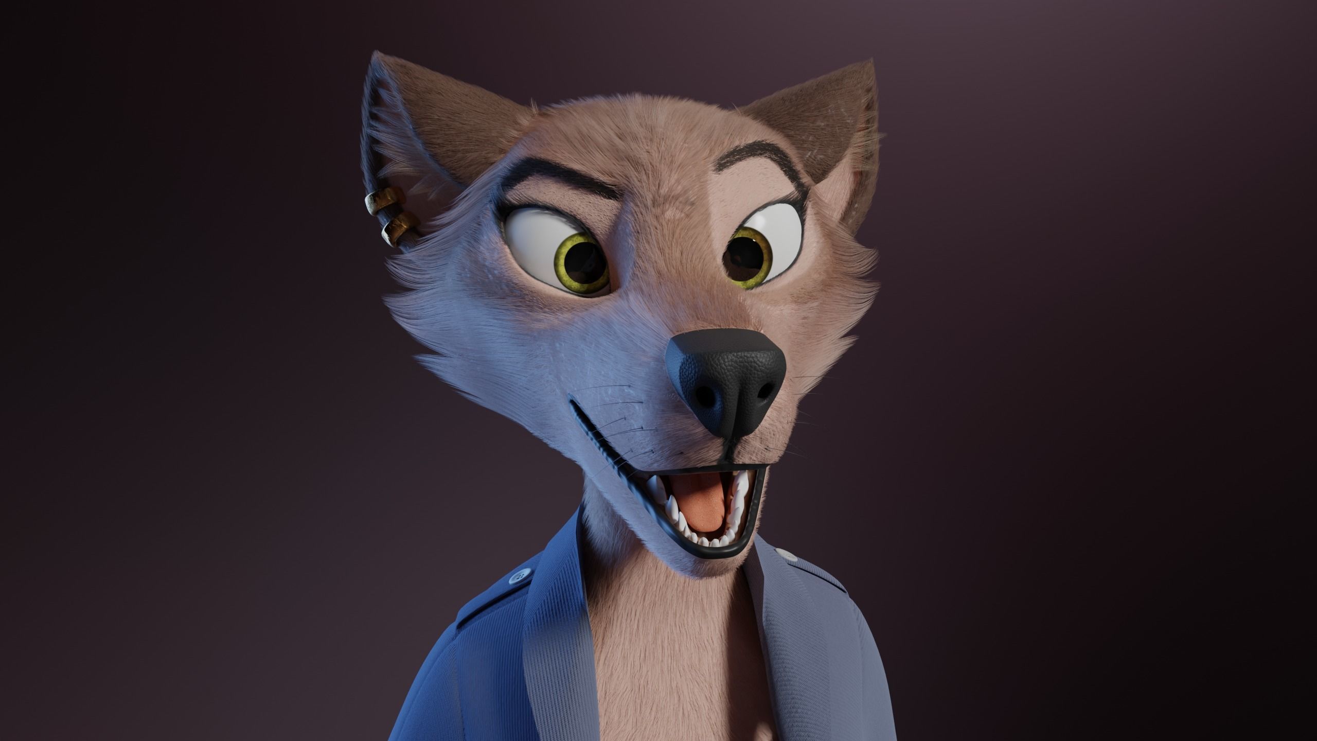 Maylin Anthro Wolf 3D model_40