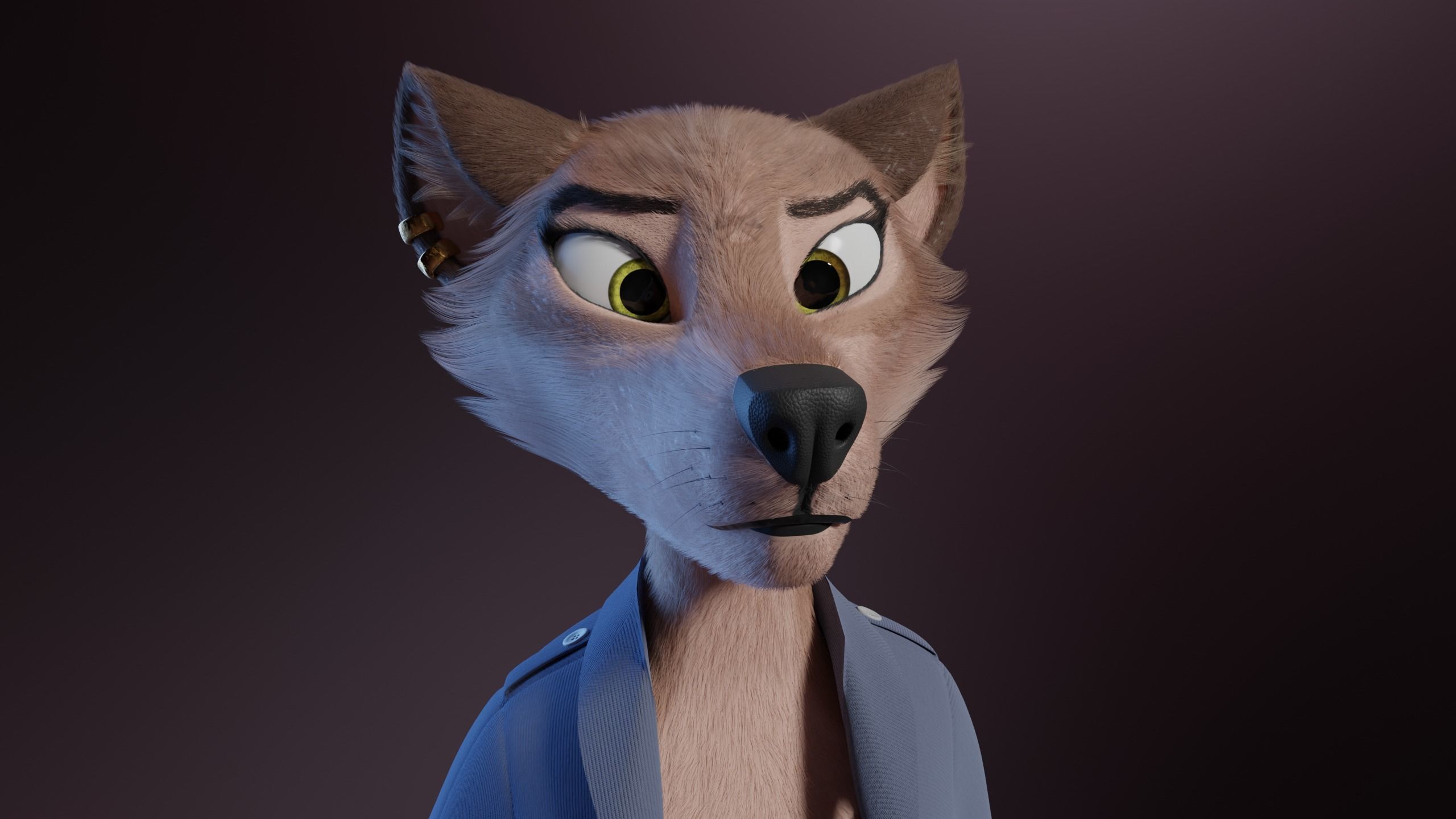 Maylin Anthro Wolf 3D model_42
