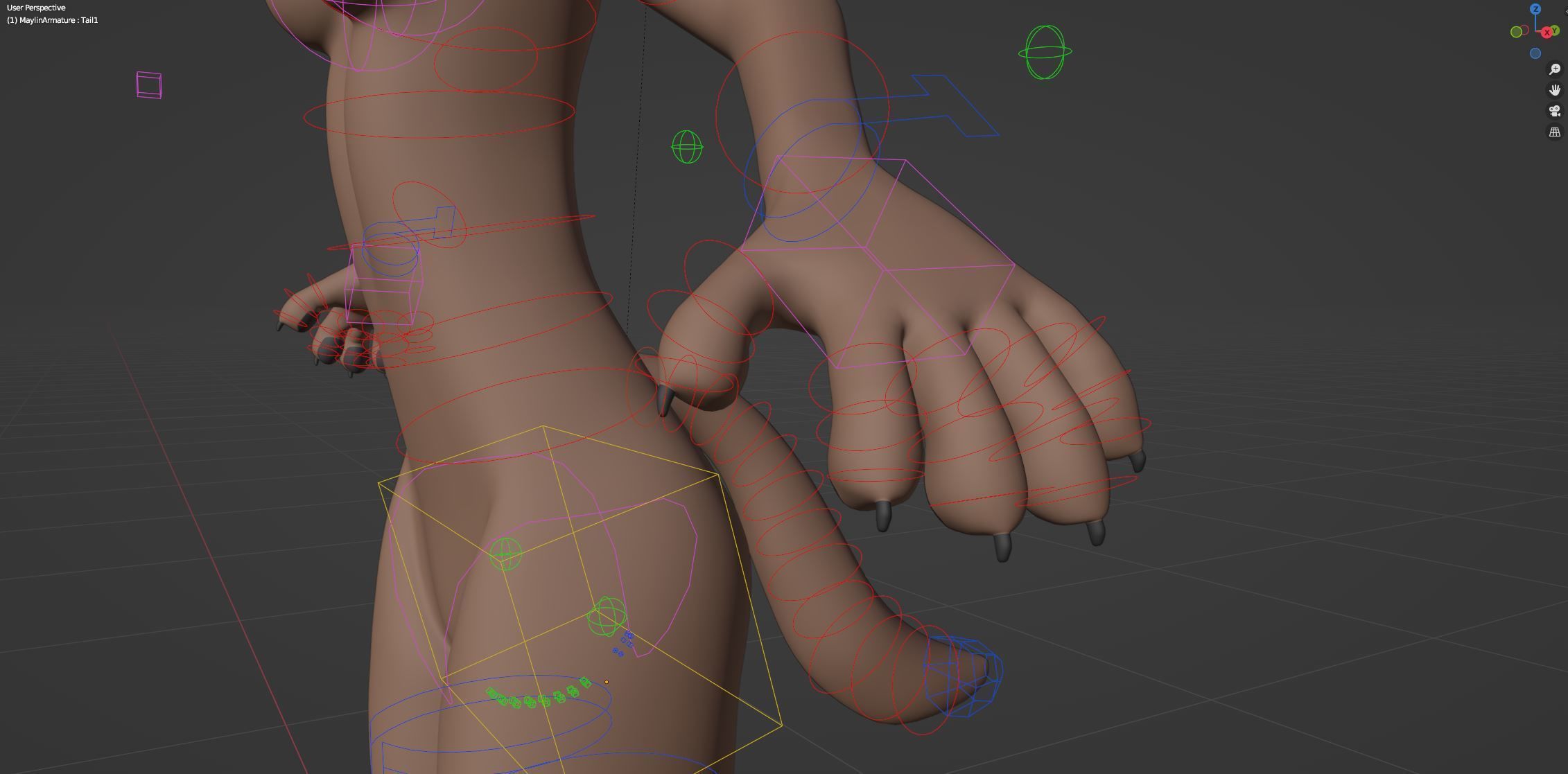 Maylin Anthro Wolf 3D model_51