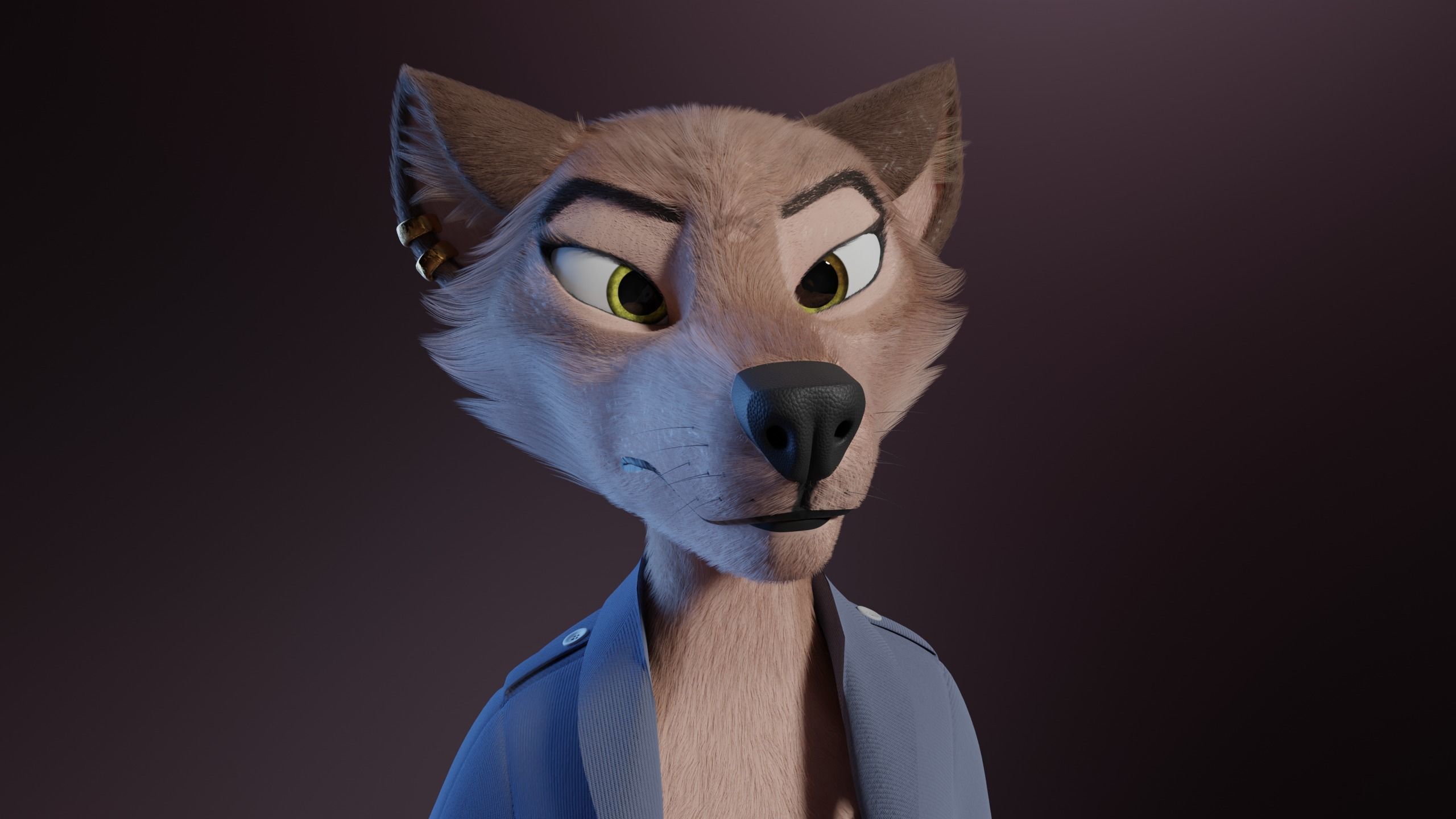 Maylin Anthro Wolf 3D model_39