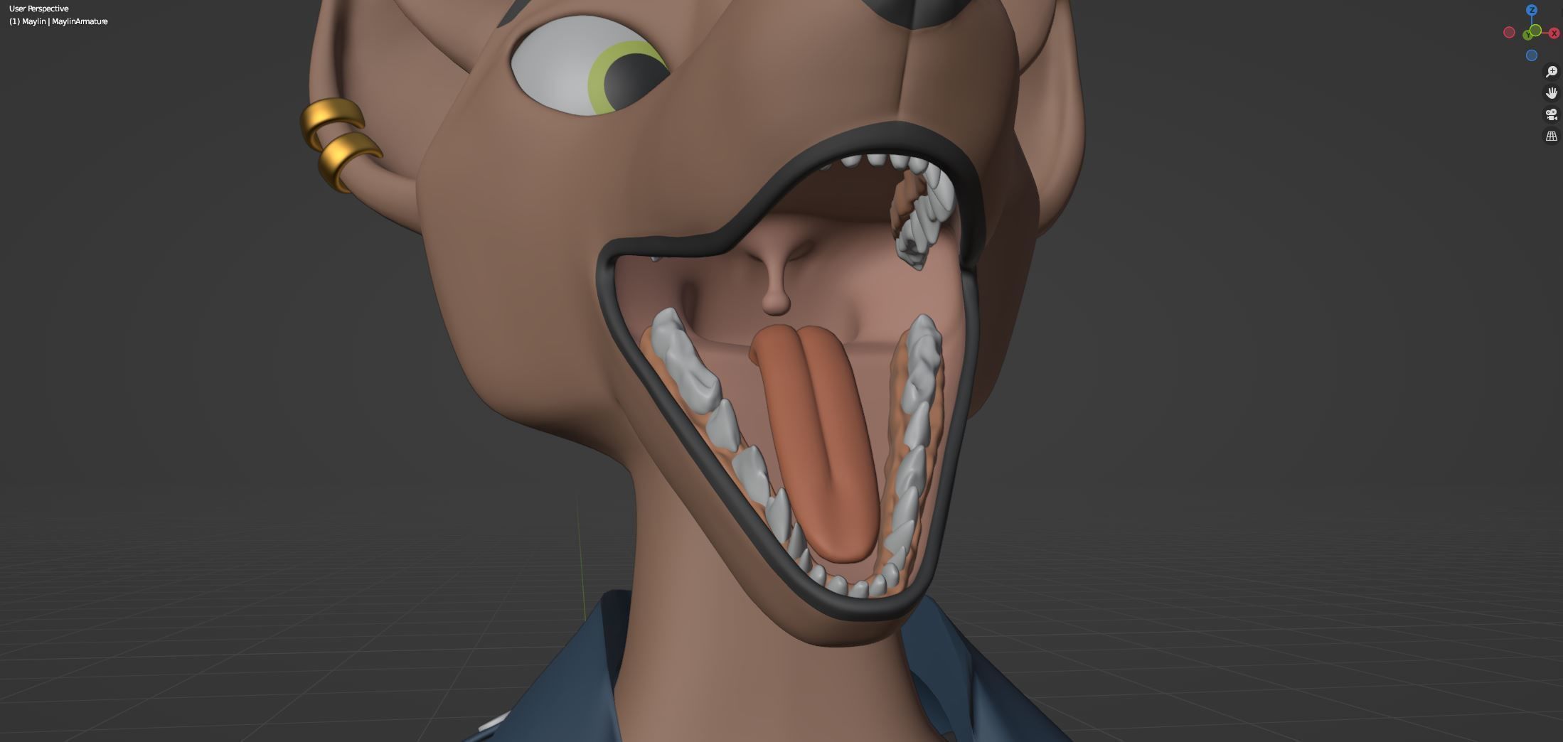 Maylin Anthro Wolf 3D model_101