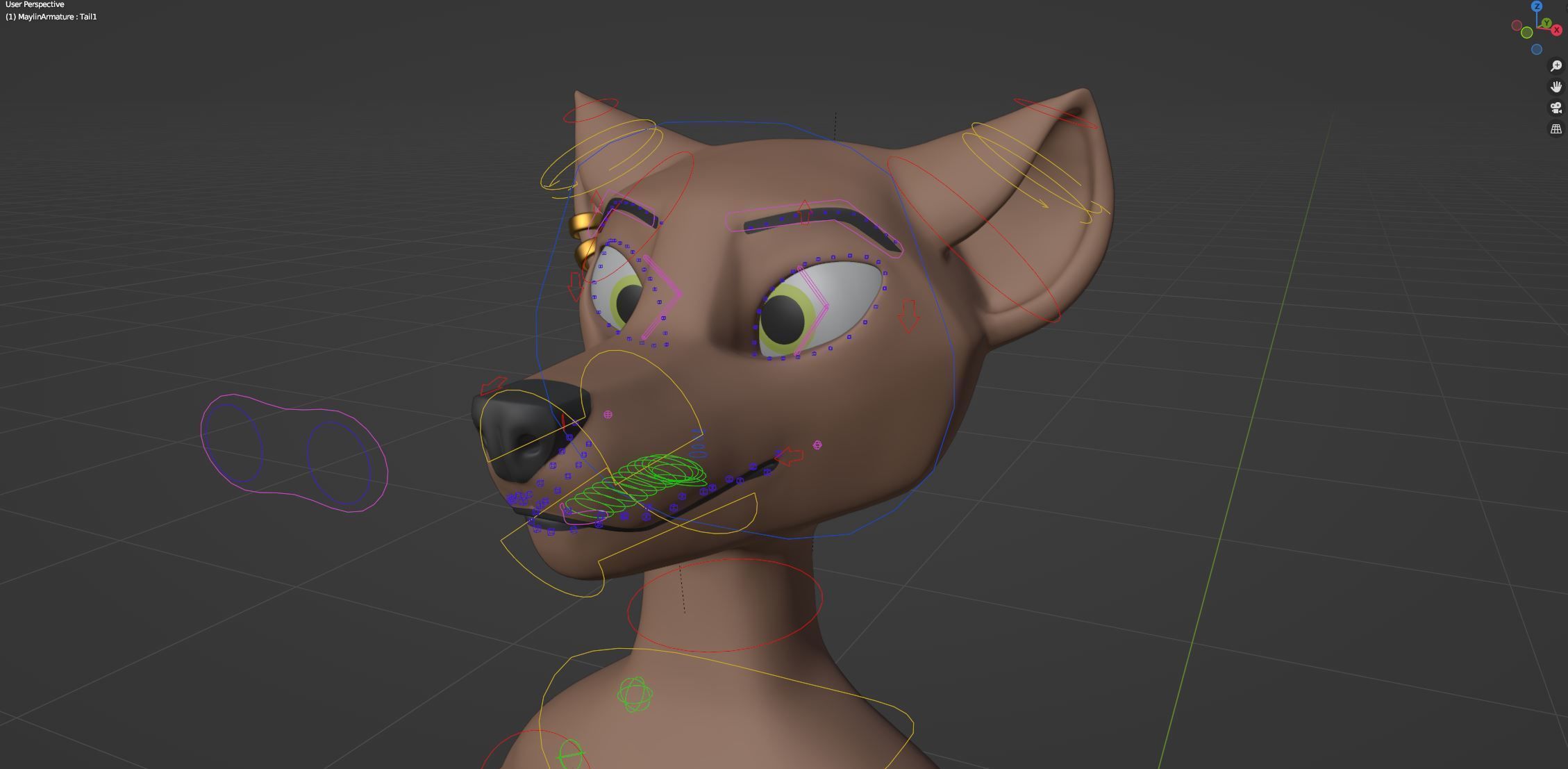 Maylin Anthro Wolf 3D model_54