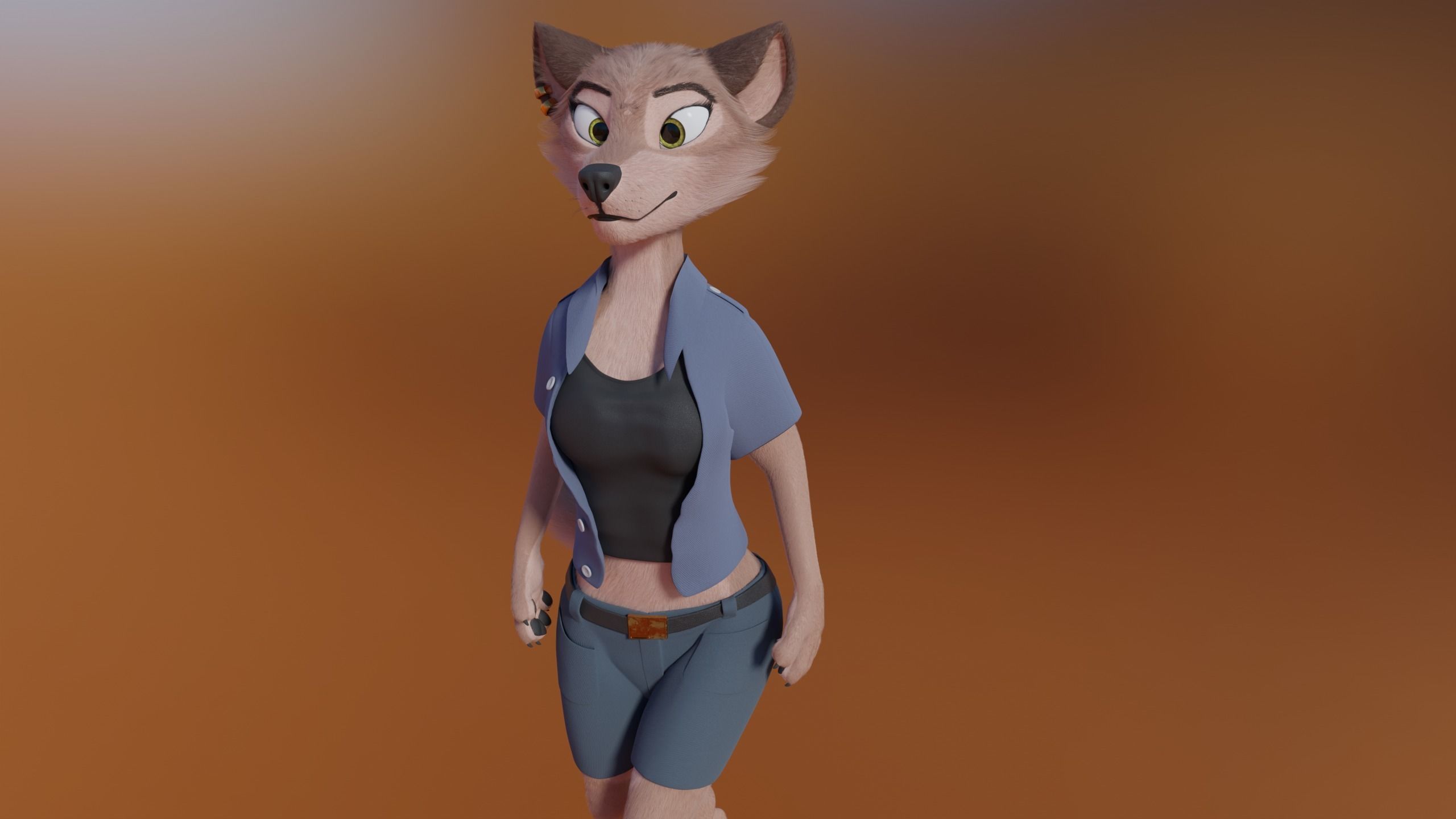 Maylin Anthro Wolf 3D model_35