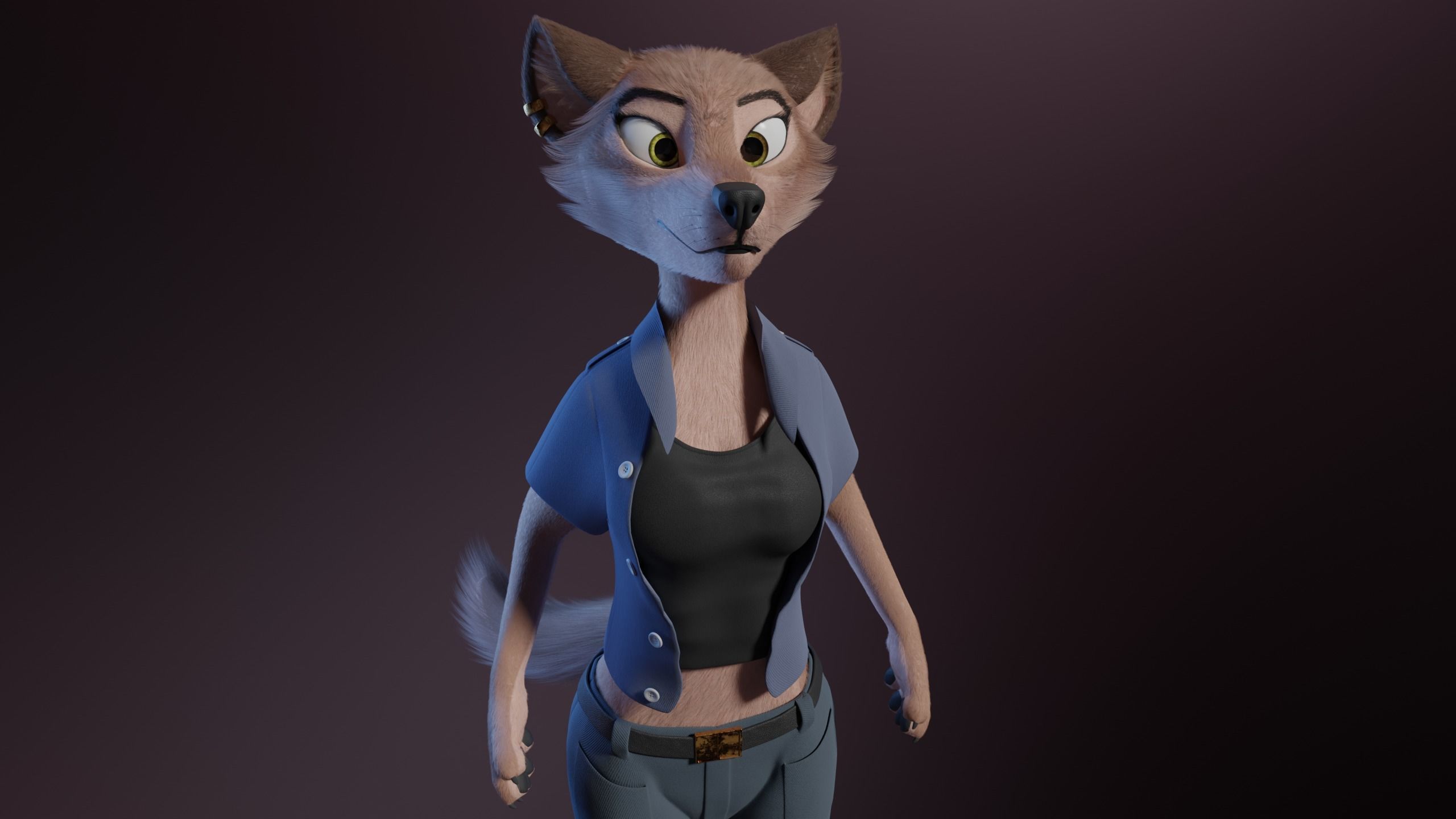 Maylin Anthro Wolf 3D model_2