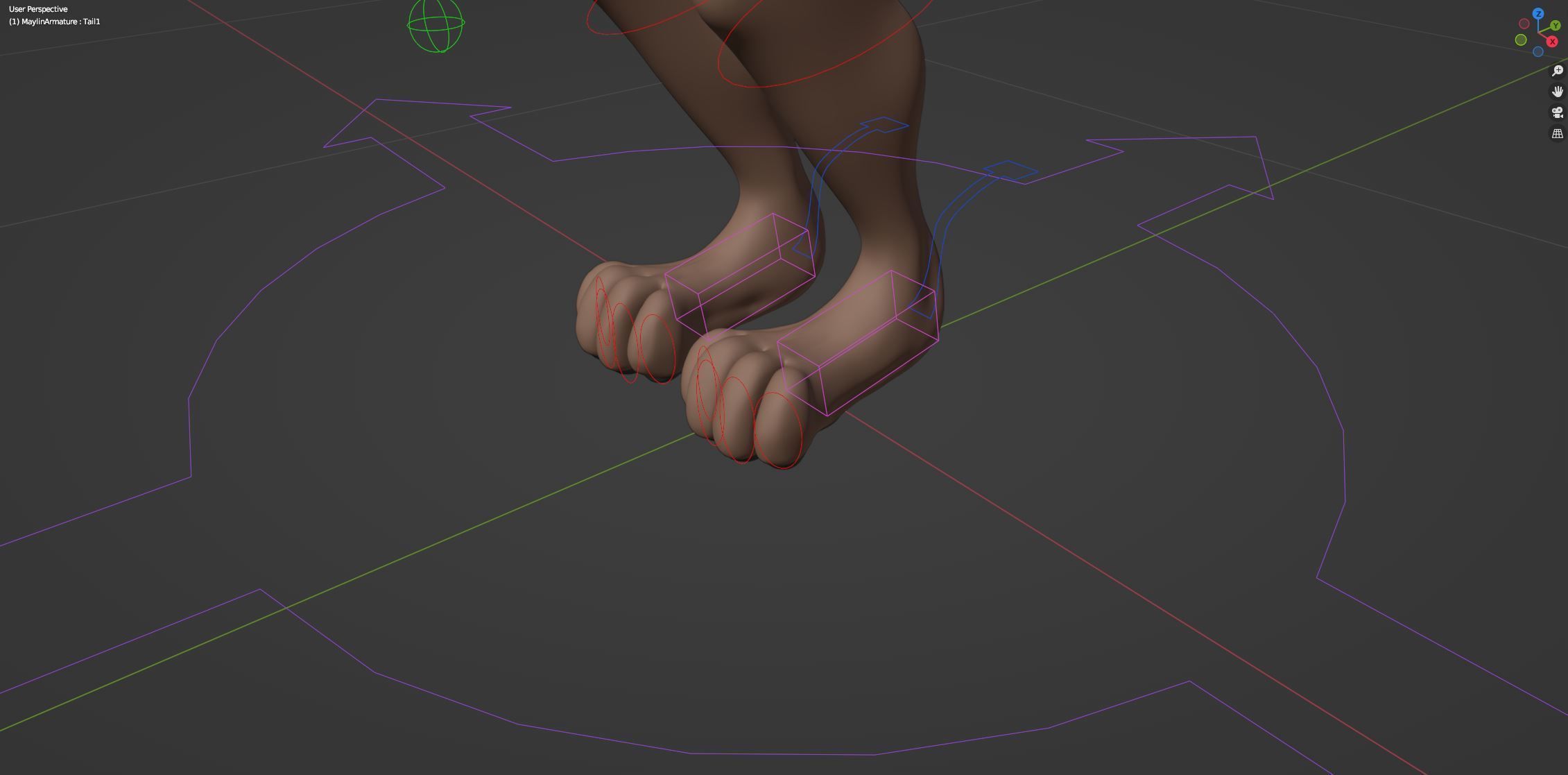 Maylin Anthro Wolf 3D model_52