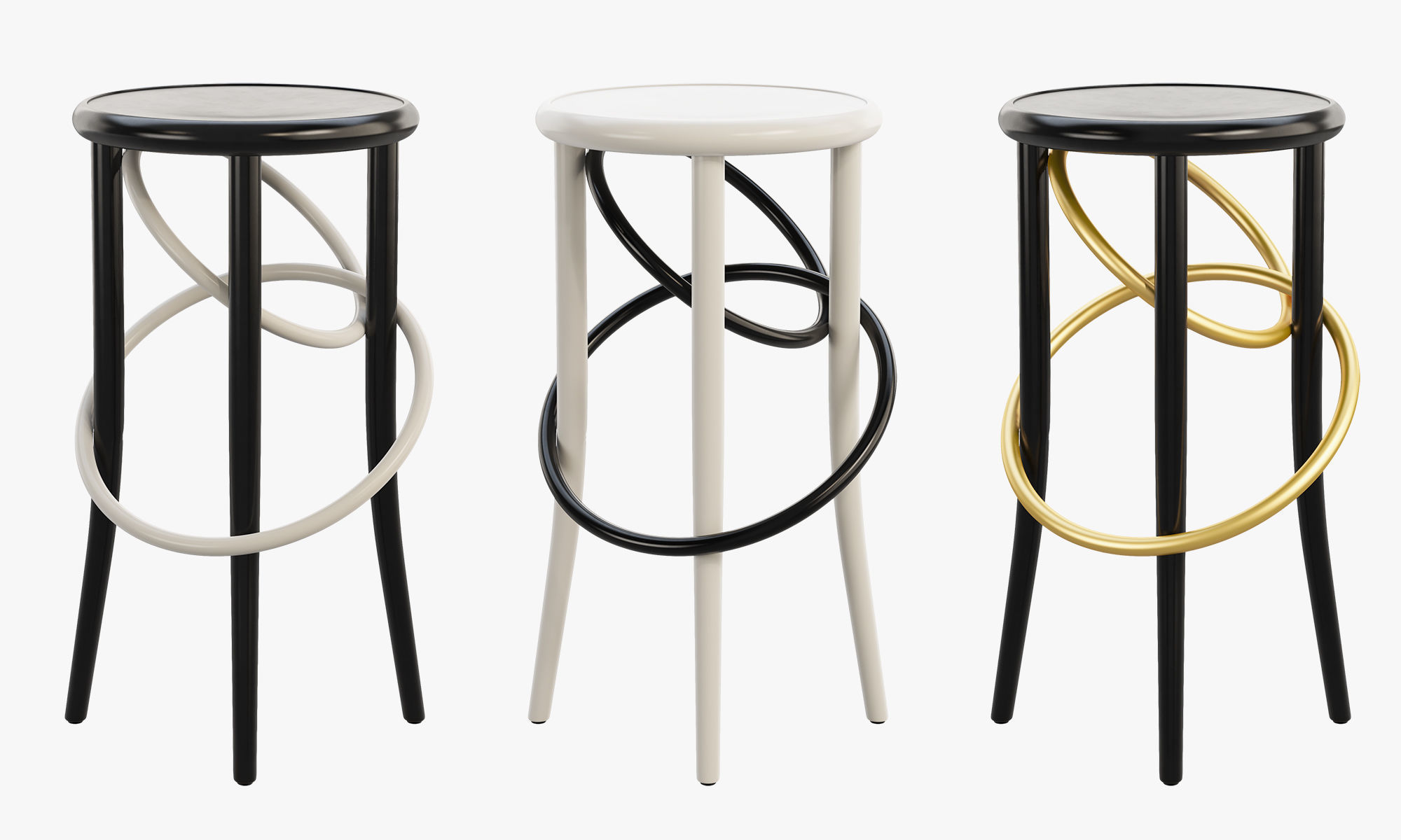 Cirque stools by Martino Gamper 3D model_10