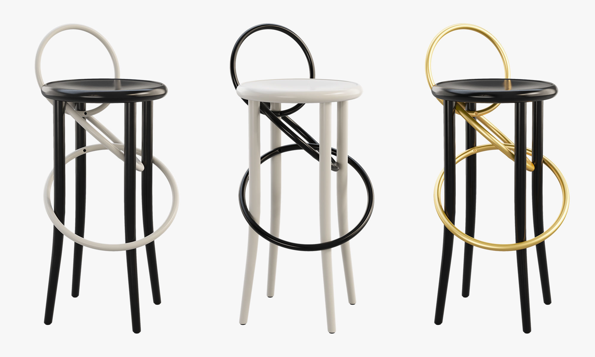 Cirque stools by Martino Gamper 3D model_3