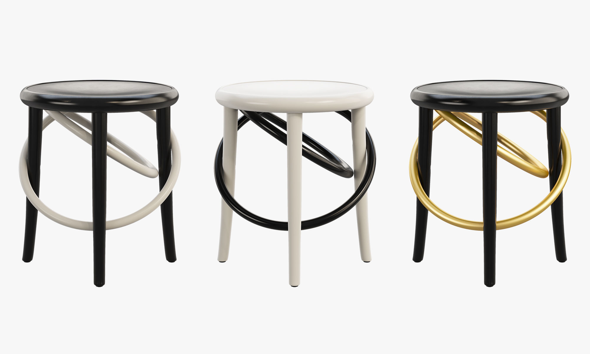 Cirque stools by Martino Gamper 3D model_15