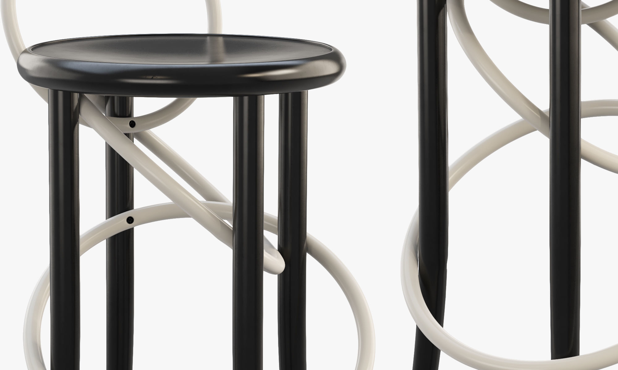 Cirque stools by Martino Gamper 3D model_4