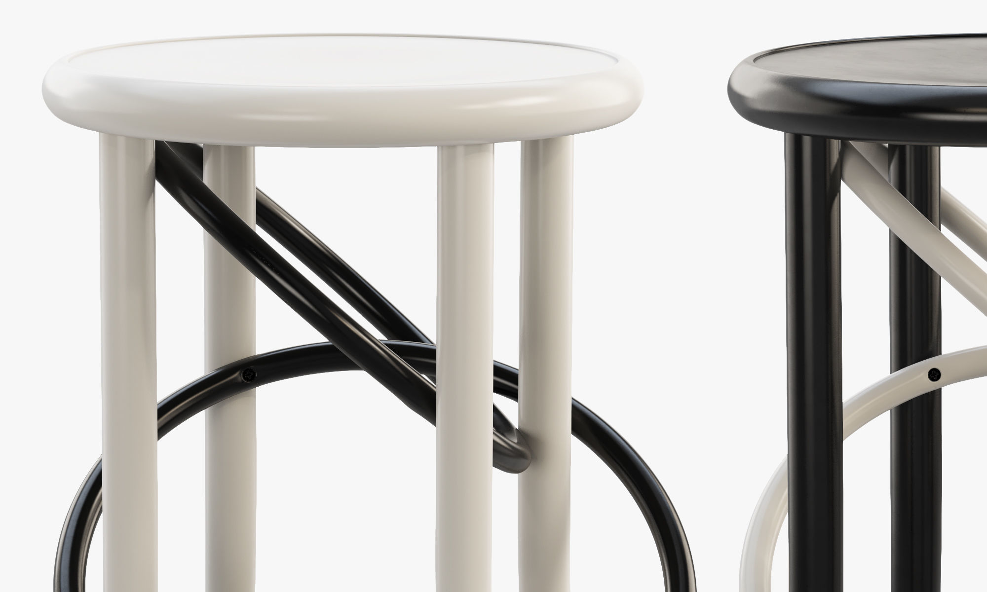 Cirque stools by Martino Gamper 3D model_11